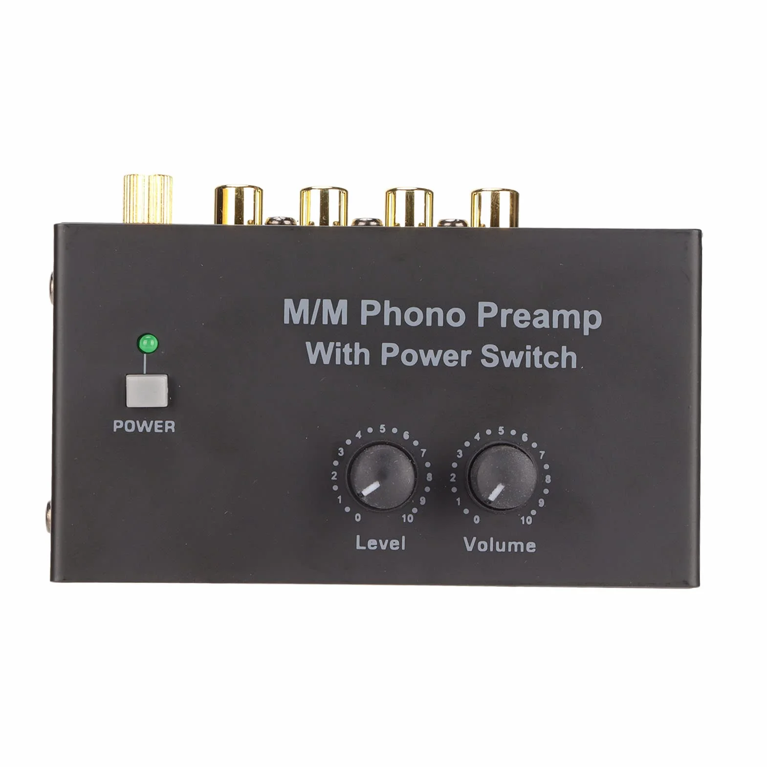 Preamplificatore Fono PP500P per Giradischi, Audio con Adattatore DC 12V