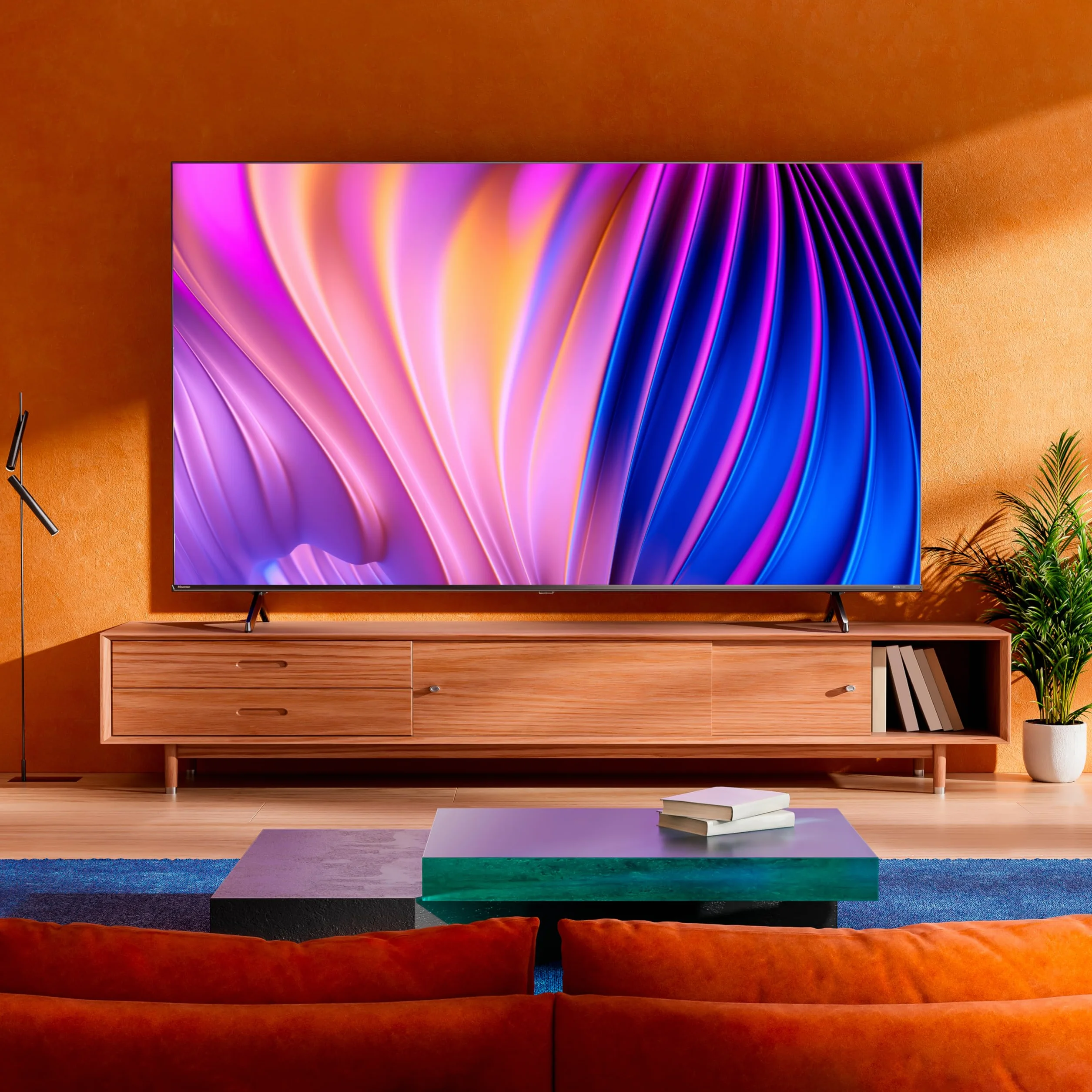 Hisense TV 55" 4K Ultra HD 55E63NT, Smart TV VIDAA U7, Dolby Vision, HDR 10+, DTS Virtual:X, Game Mode Plus, Alexa Built-in, VIDAA Voice, DVB-T2/S2 HEVC 10