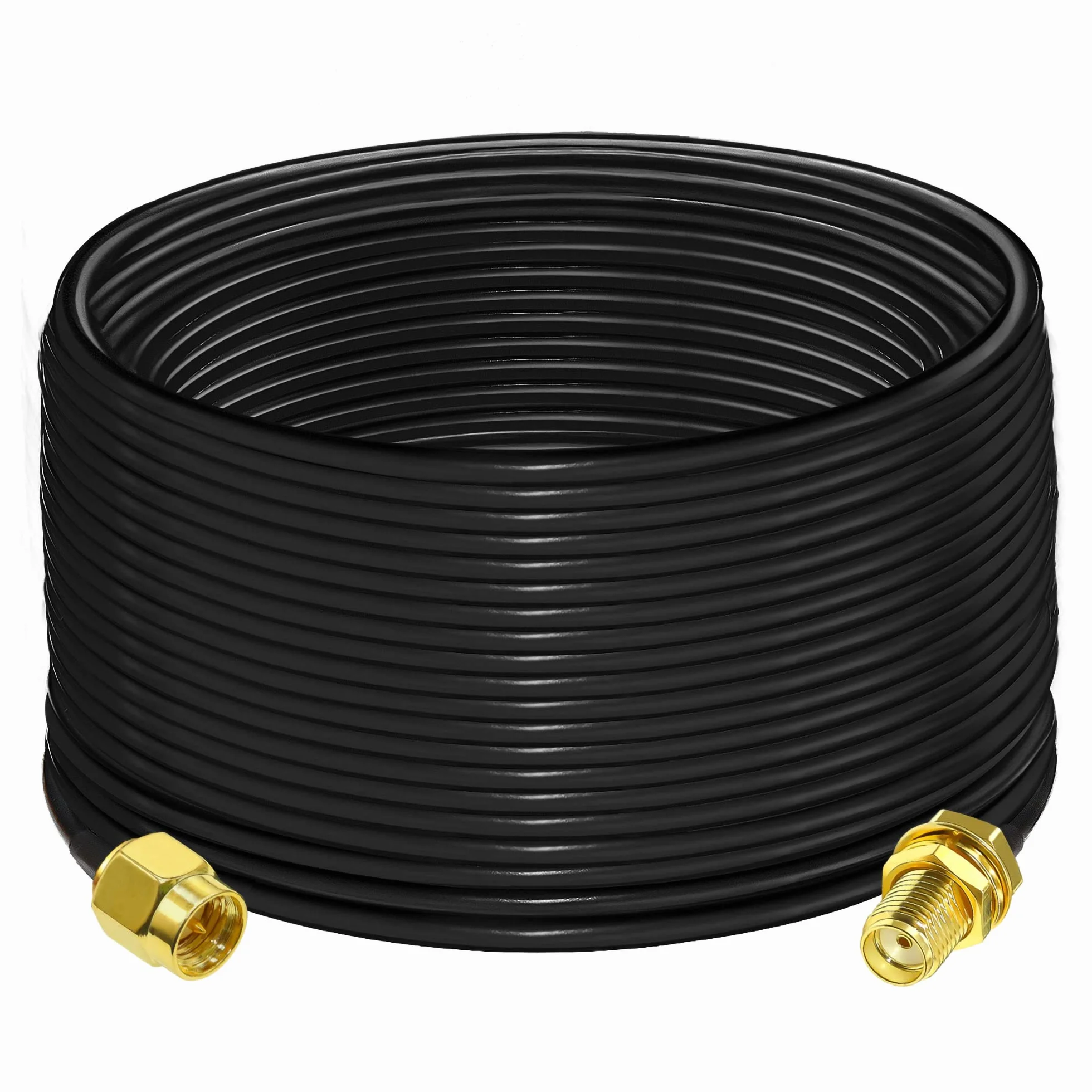 TUOLNK Cavo di prolunga SMA RG58 65.6ft (20M) Cavo coassiale SMA maschio a SMA femmina Antenna WiFi 3G 4G LTE Wireless LAN Cavo coassiale RF a bassa perdita Radio CB