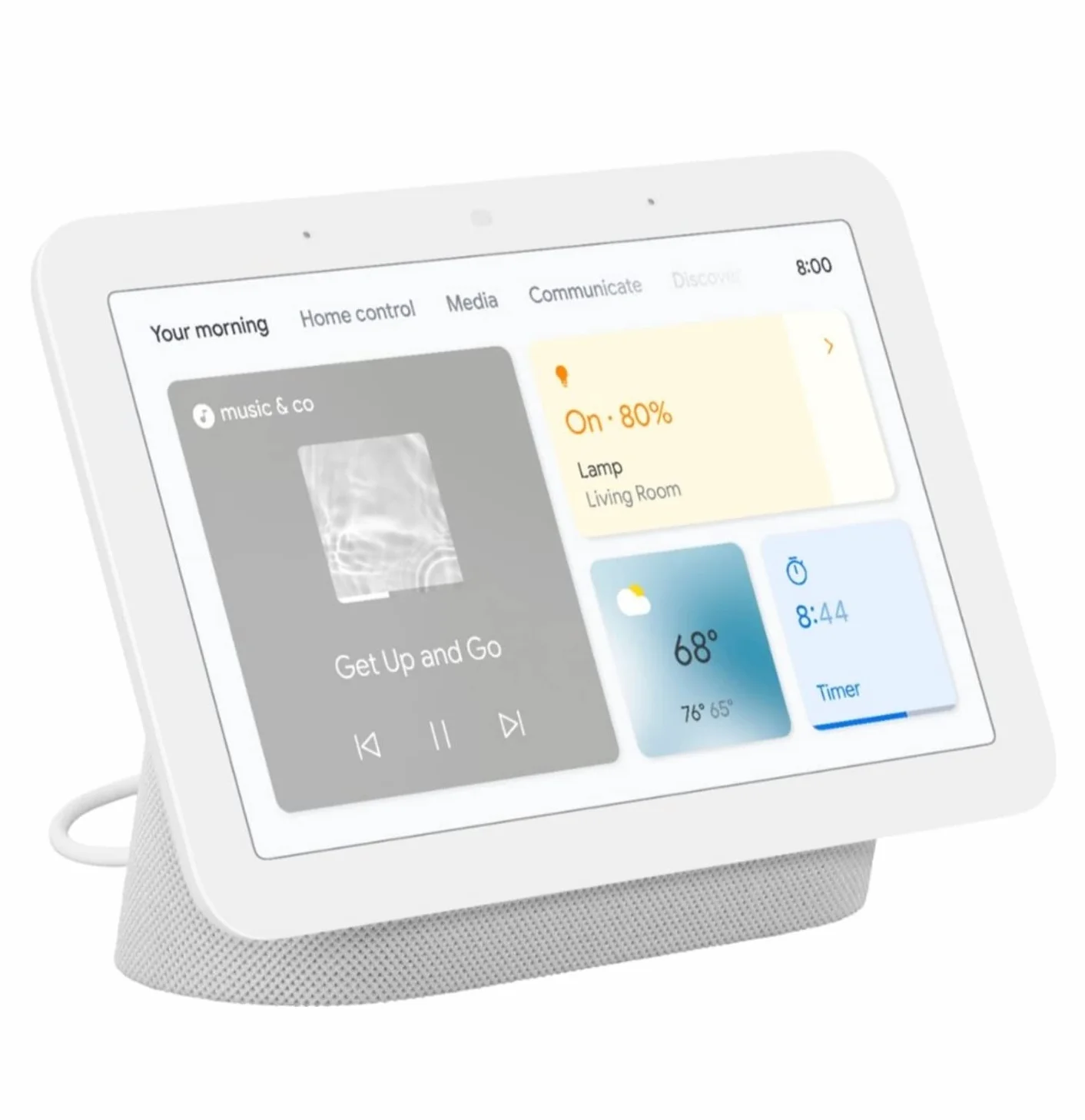 Google Assistant Vocal Nest Hub Galet