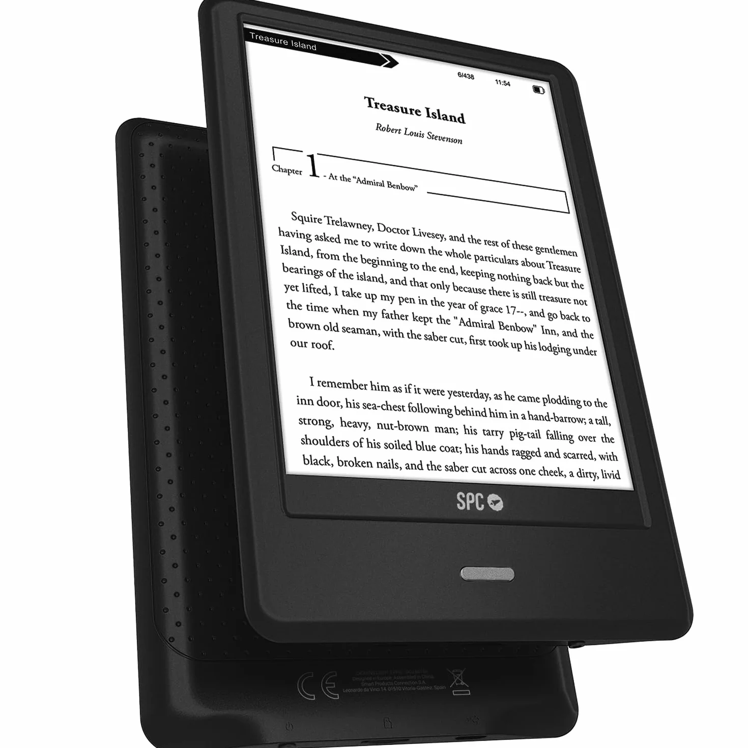 SPC Dickens Light 2 Pro E-book 6 pollici touch screen E-Ink 8 GB USB-C Nero