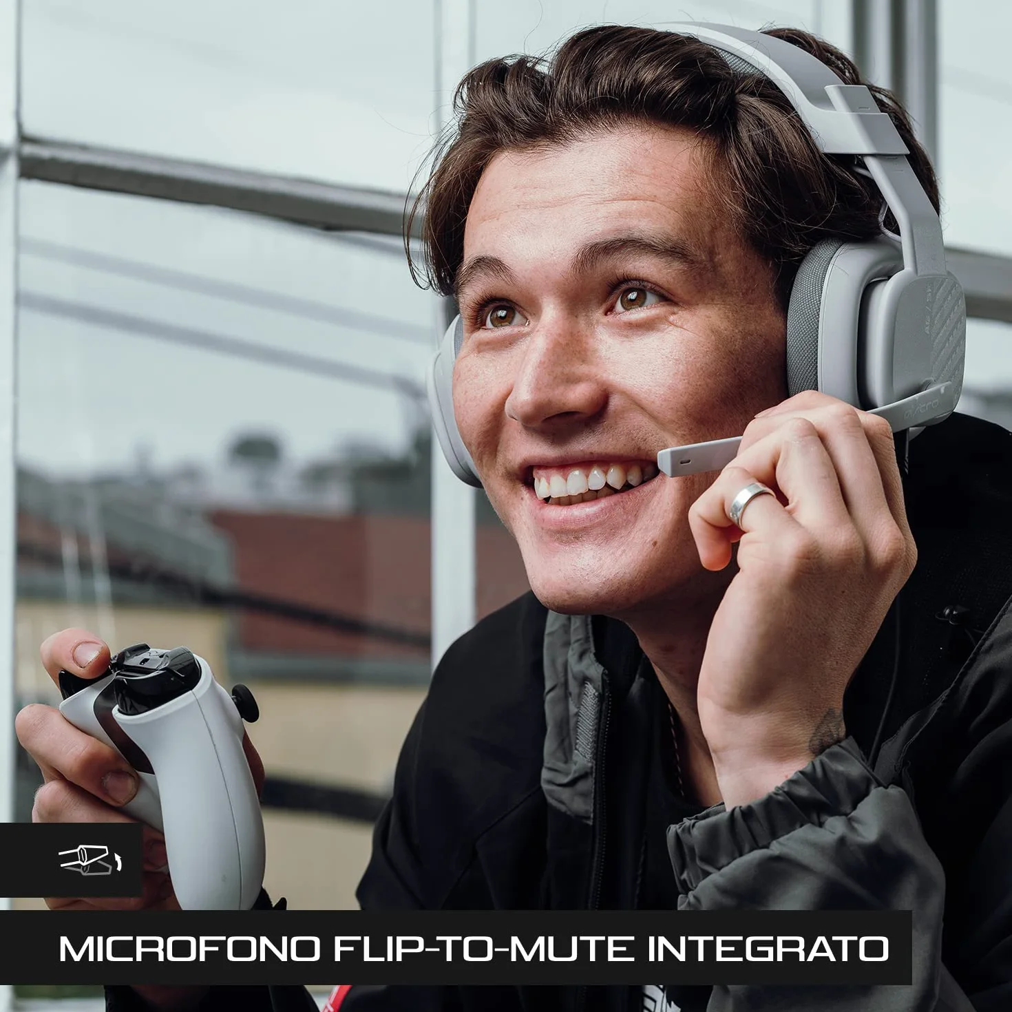 ASTRO A10 Cuffie Gaming Cablate Gen 2, Cuffie da Gioco Over-Ear con Microfono Flip-to-Mute, Leggere, Driver 32 mm, Compatibile con Xbox Series X|S, Xbox One, PS5, PS4, Nintendo Switch, PC - Grigio