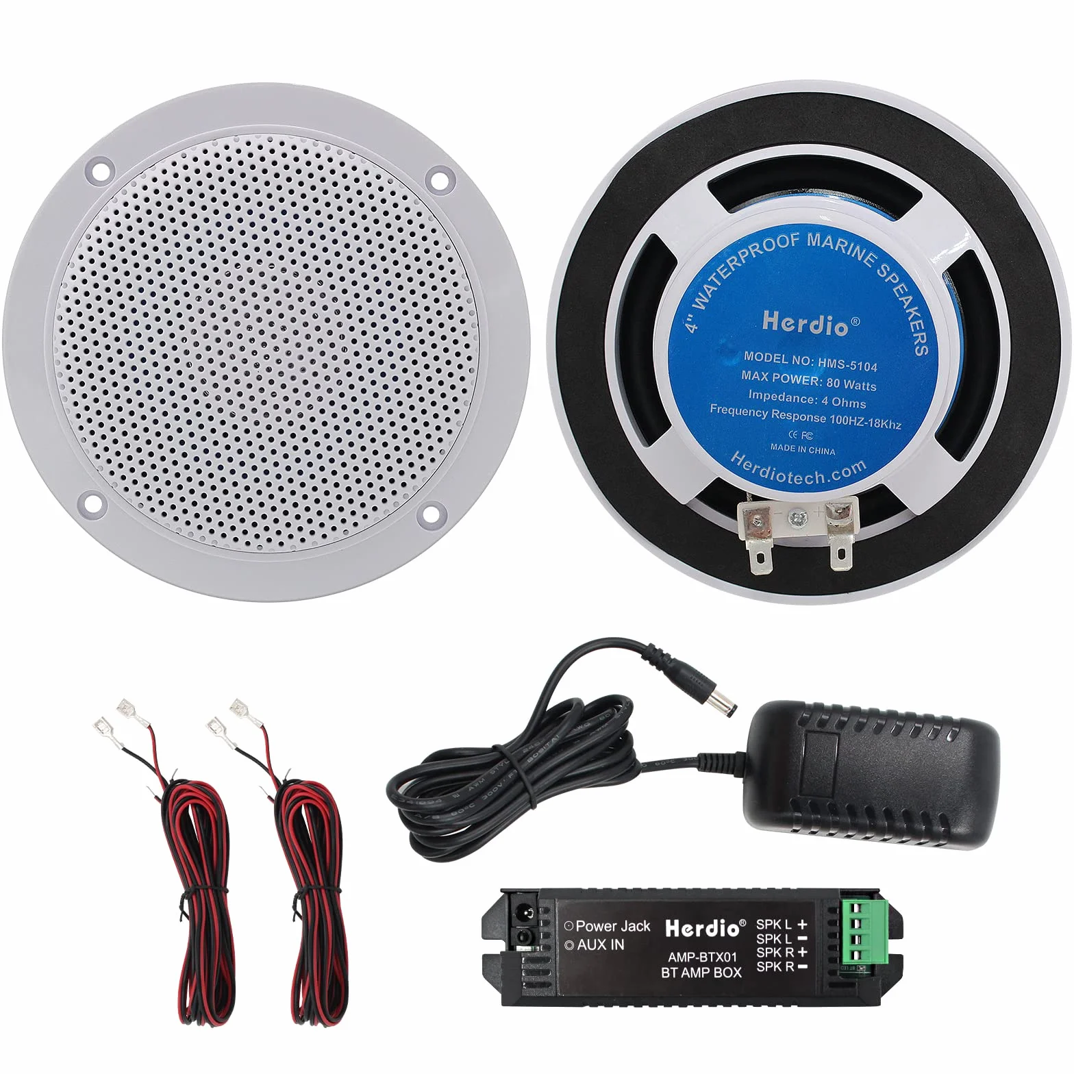 Herdio Set di altoparlanti da soffitto Bluetooth impermeabili