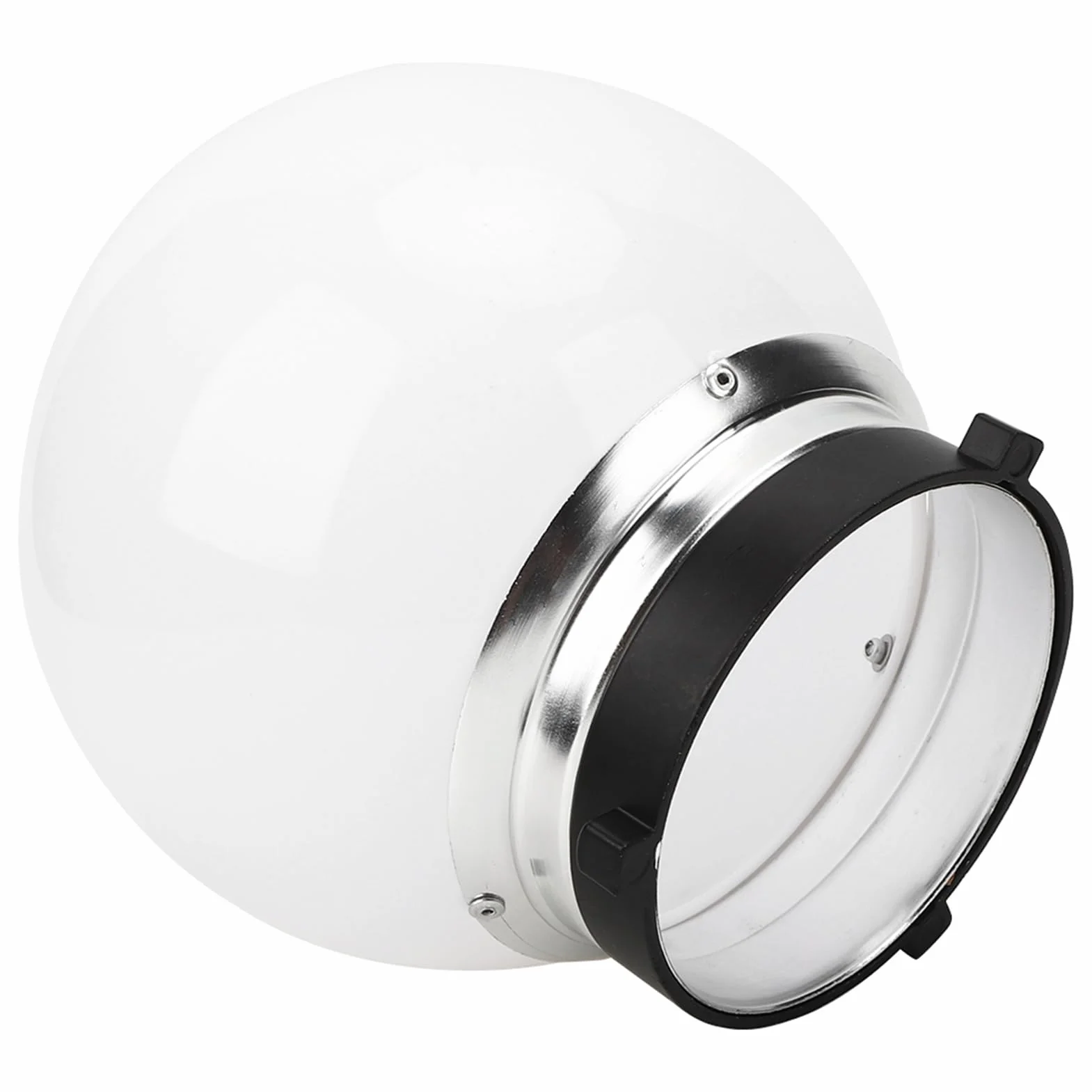 Sfera di Luce Morbida per Accessorio Fotografico, Diffusore Sferico Traslucido da 15 Cm Sfera di Luce Morbida per Accessorio Fotografico con Supporto Bowens