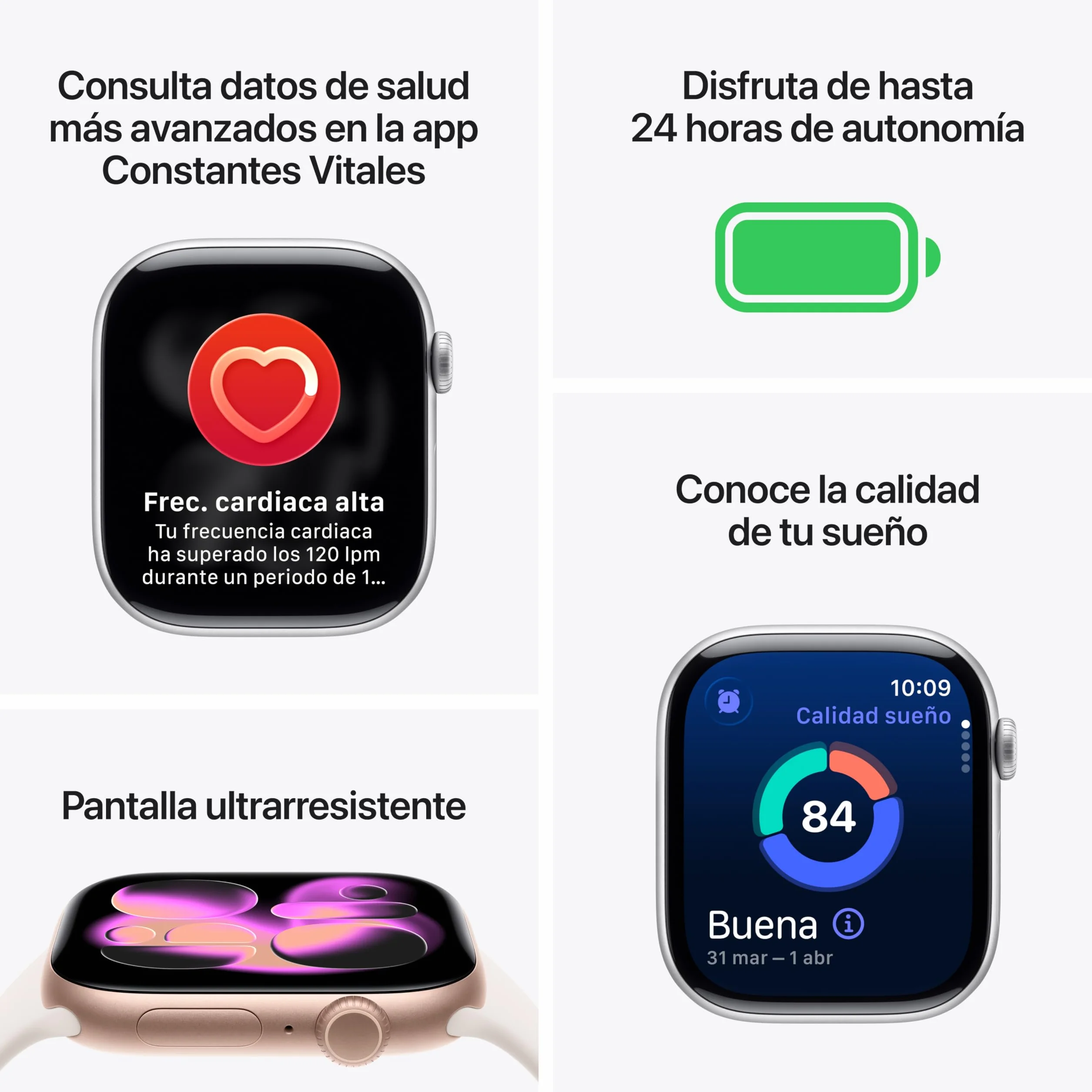 Apple Watch Series 11 GPS con Caja de Aluminio en Oro Rosa de 42 mm y Correa Deportiva Rosa Rubor-Talla S/M (Ricondizionato)