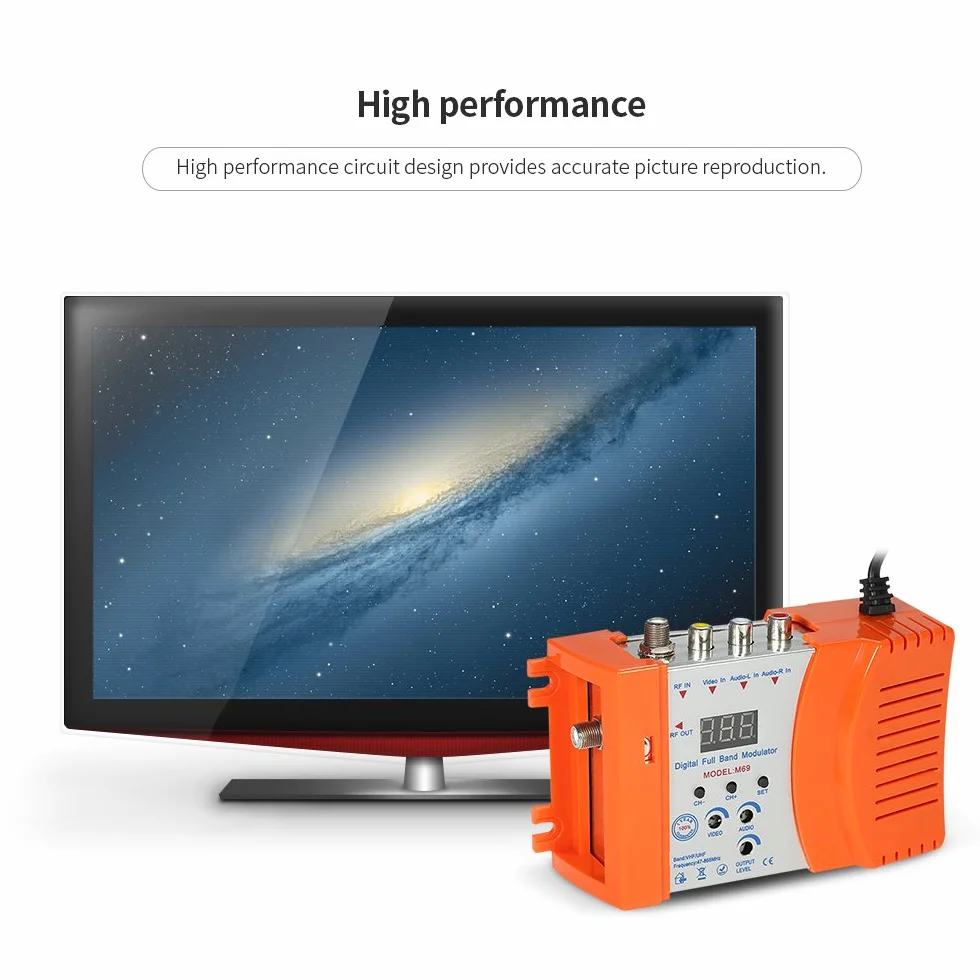Irfora Modulo HF compatto convertitore audio video TV RHF UHF amplificatore di segnale AC230V