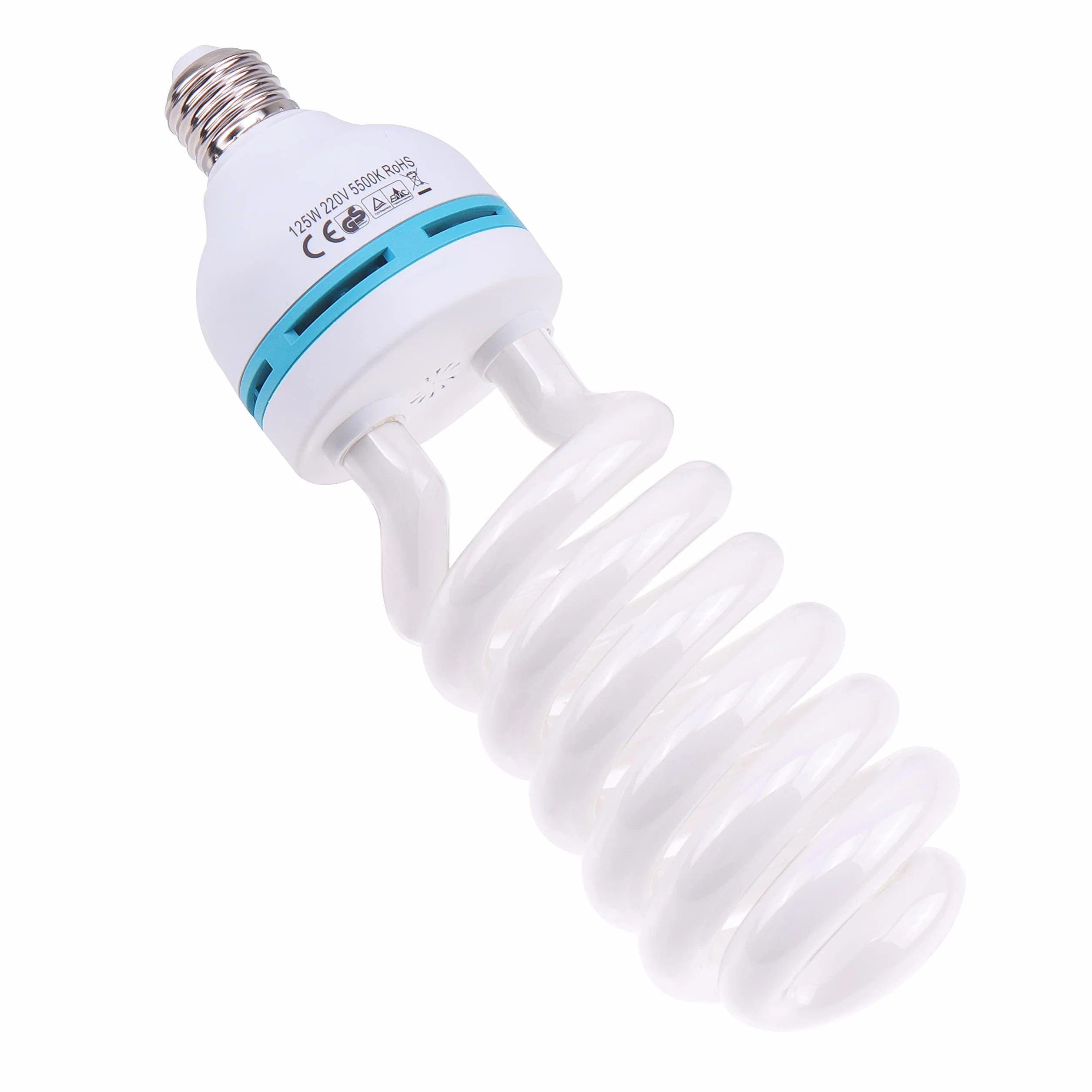 Hersmay Lampada da 125 W, 230 V, E27, 5500 K, a risparmio energetico CFL per studio fotografico, luce per riprese fotografiche