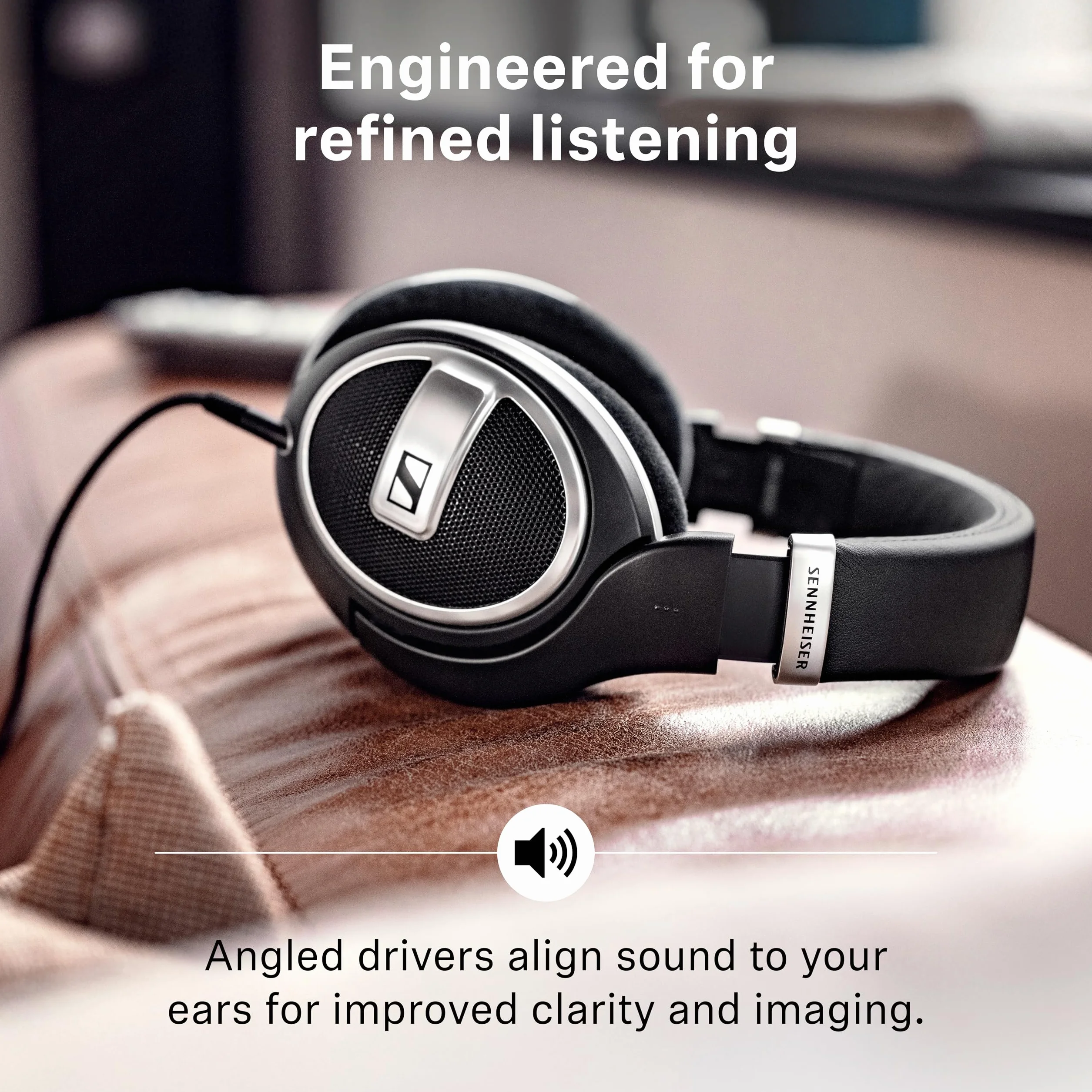 Sennheiser HD 599 Cuffie Aperte sul Retro, Edizione Speciale, Nero