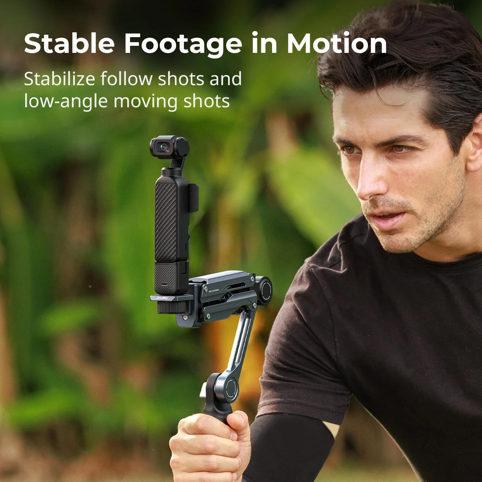 SMALLRIG Braccio ammortizzatore portatile con sistema di smorzamento a molla e idraulico, accessorio per action camera per DJI Osmo Pocket 3/4, per GoPro HERO13 per Insta360 X5/4/3-5508