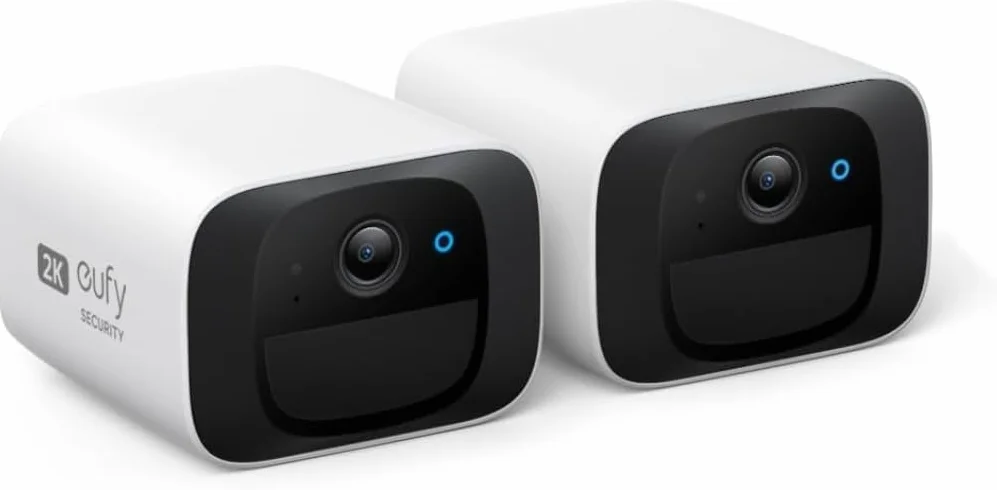 eufy Security SoloCam C210, telecamera wi-fi esterno, telecamera wifi esterno senza fili, risoluzione 2K, IP67, nessun canone mensile, HomeBase non richiesto, 2-Pack (Ricondizionato)