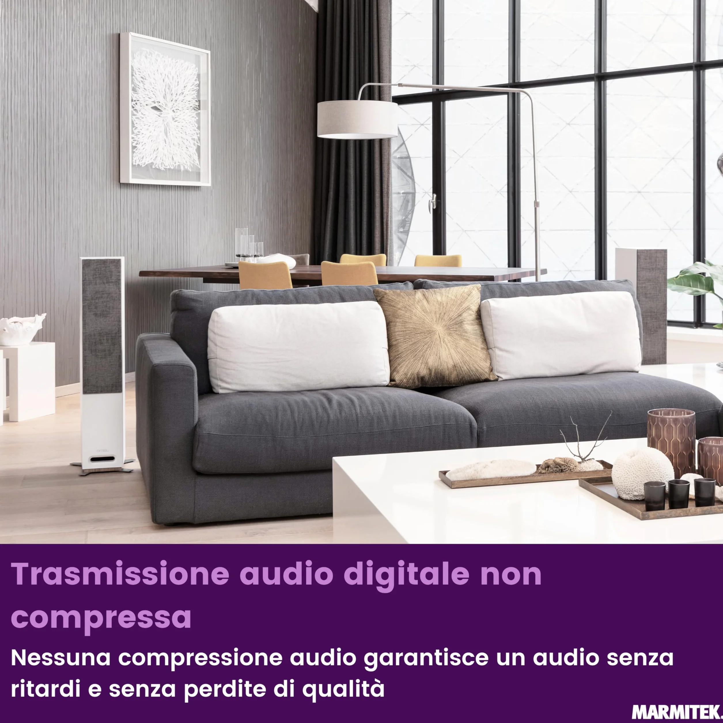 Marmitek Kit Surround Anywhere 221 - Bezprzewodowy zestaw do głośników audio cyfrowego