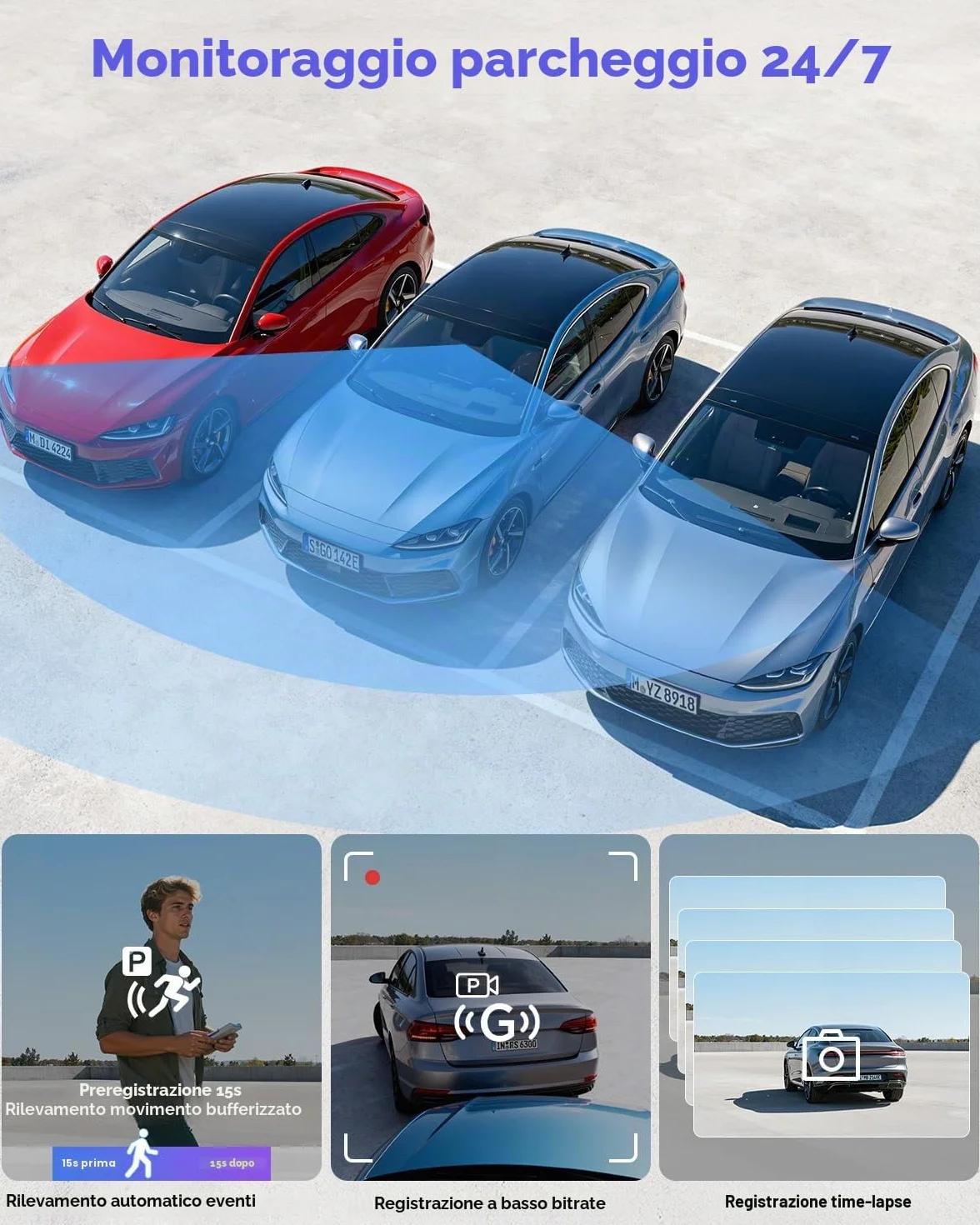 VIOFO A119M Pro 4K HDR Mini Dashcam per Auto con CPL, Wi-Fi 6 e GPS Fotocamera per Auto Anteriore con STARVIS 2, Comando Vocale e Riproduzione Vocale, Visione Notturna 2.0, Modalità di Parcheggio con