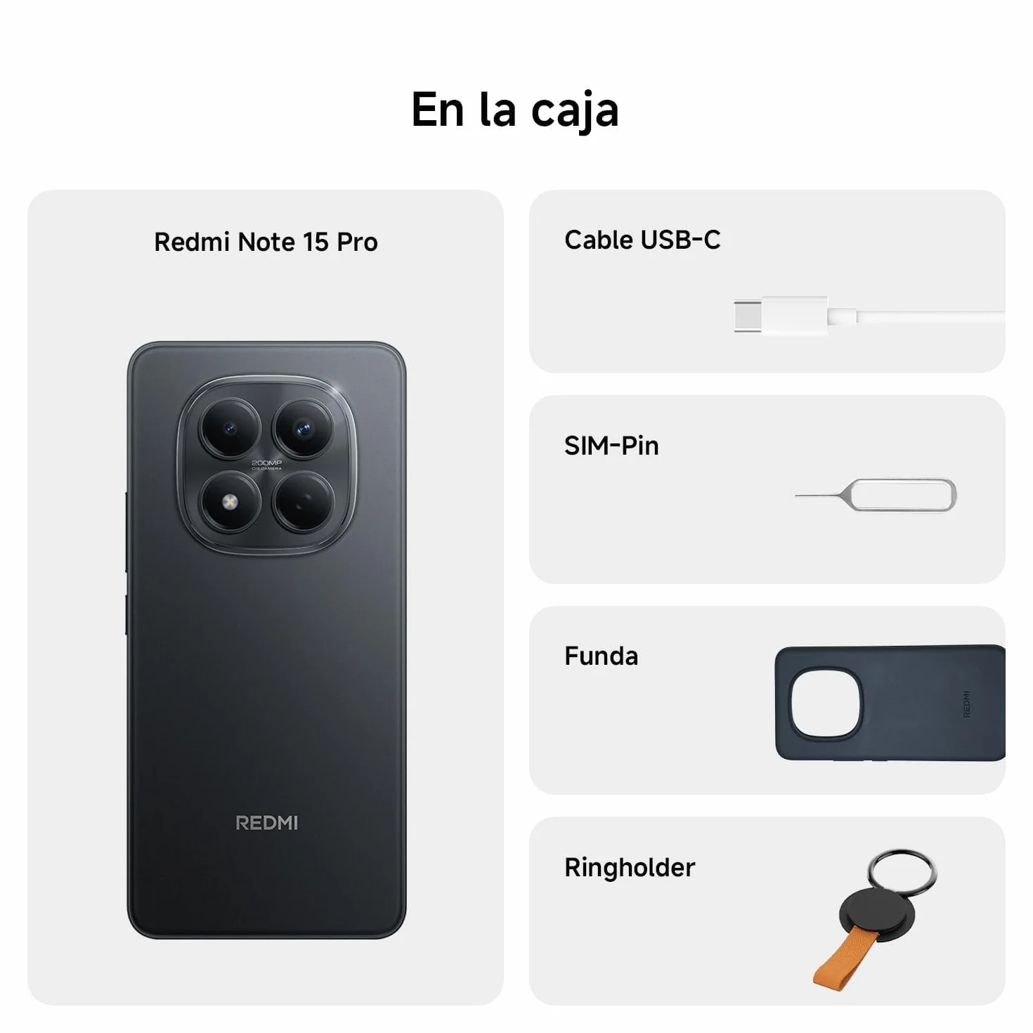 Redmi Note 15 Pro 8+256 Black (No power adapter included)
