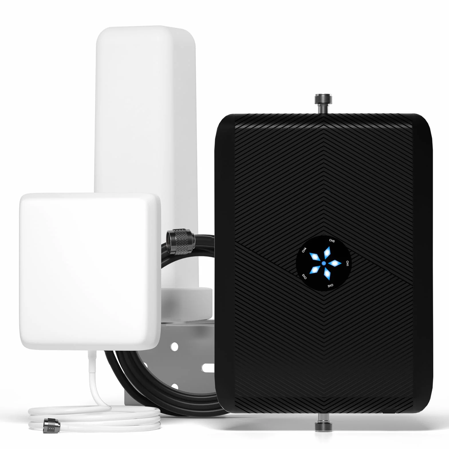 Amplificatore Segnale Cellulare per la Casa e l'ufficio, Ripetitore Segnale Cellulare 4G LTE 3G GSM Banda 20/8/3/1/7 fino a 150 metro quadrati, Supporta Wind Tre,TIM,Vodafone,Iliad