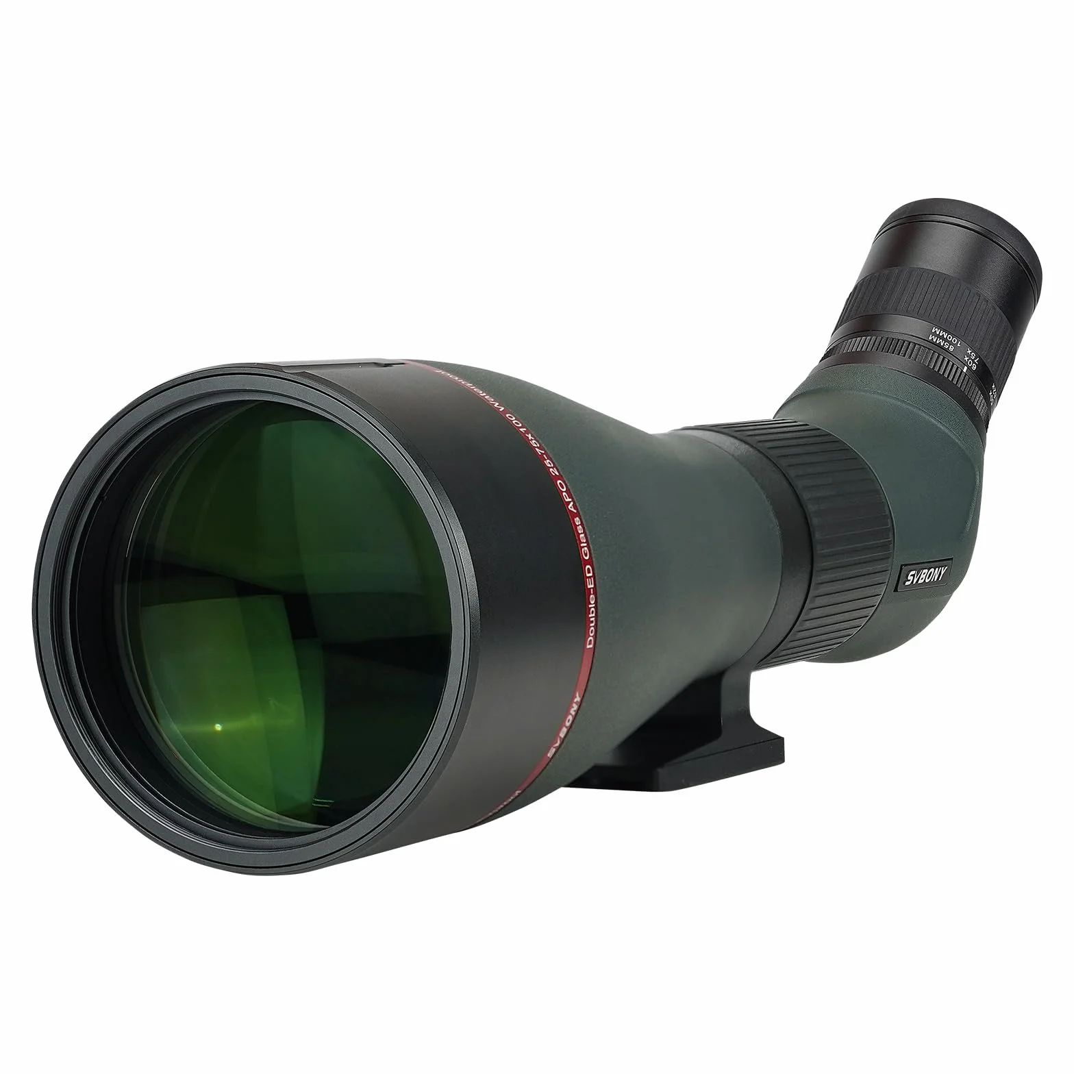 Svbony SA401 APO Cannocchiale, 25-75X100 Apocromatico Obiettivo con Doppia Lente ED FMC, Digiscoping Telescopio Spotting Scope Compatibile Con Fotocamera WIFI SC001 Impermeabili Birdwatching Uccelli