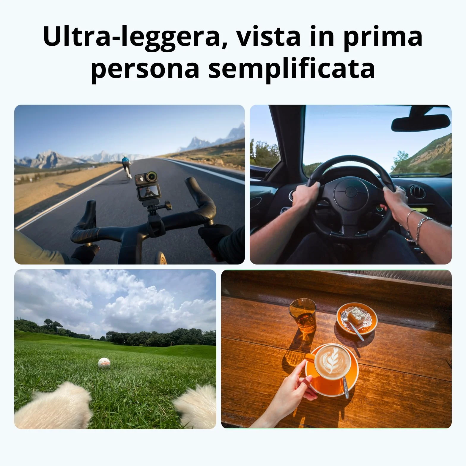 DJI Osmo Nano Combo Standard (128 GB) - Piccola fotocamera per vlog 4K/60fps con un sensore da 1/1,3″, video con ampio FOV di 143°, Registrazione di 200 minuti, Fotocamera magnetica POV 4K per Vlog