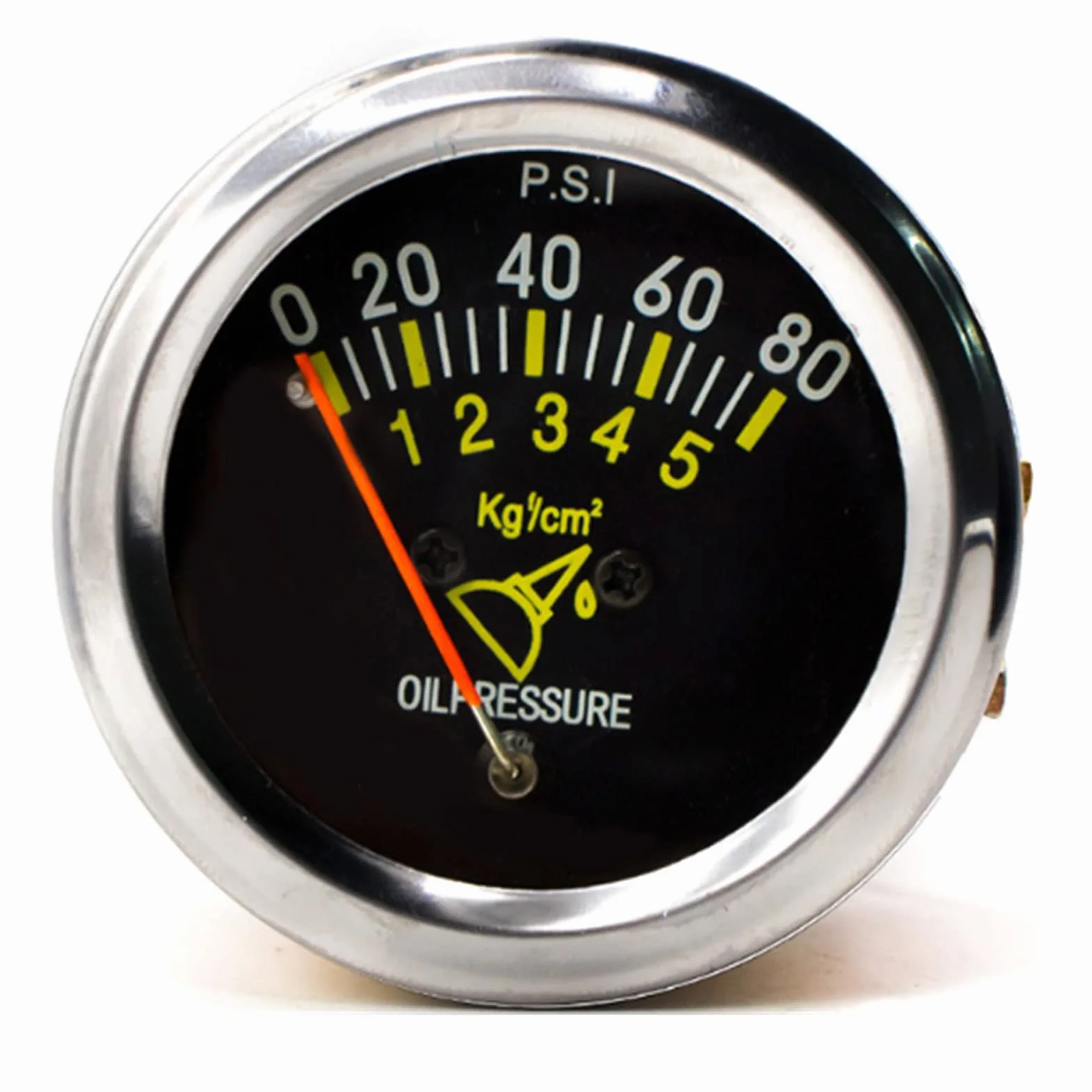 Viviance Manometro Pressione Olio Motore Meccanico Elettrico automobilistico 12V DC Nero FG