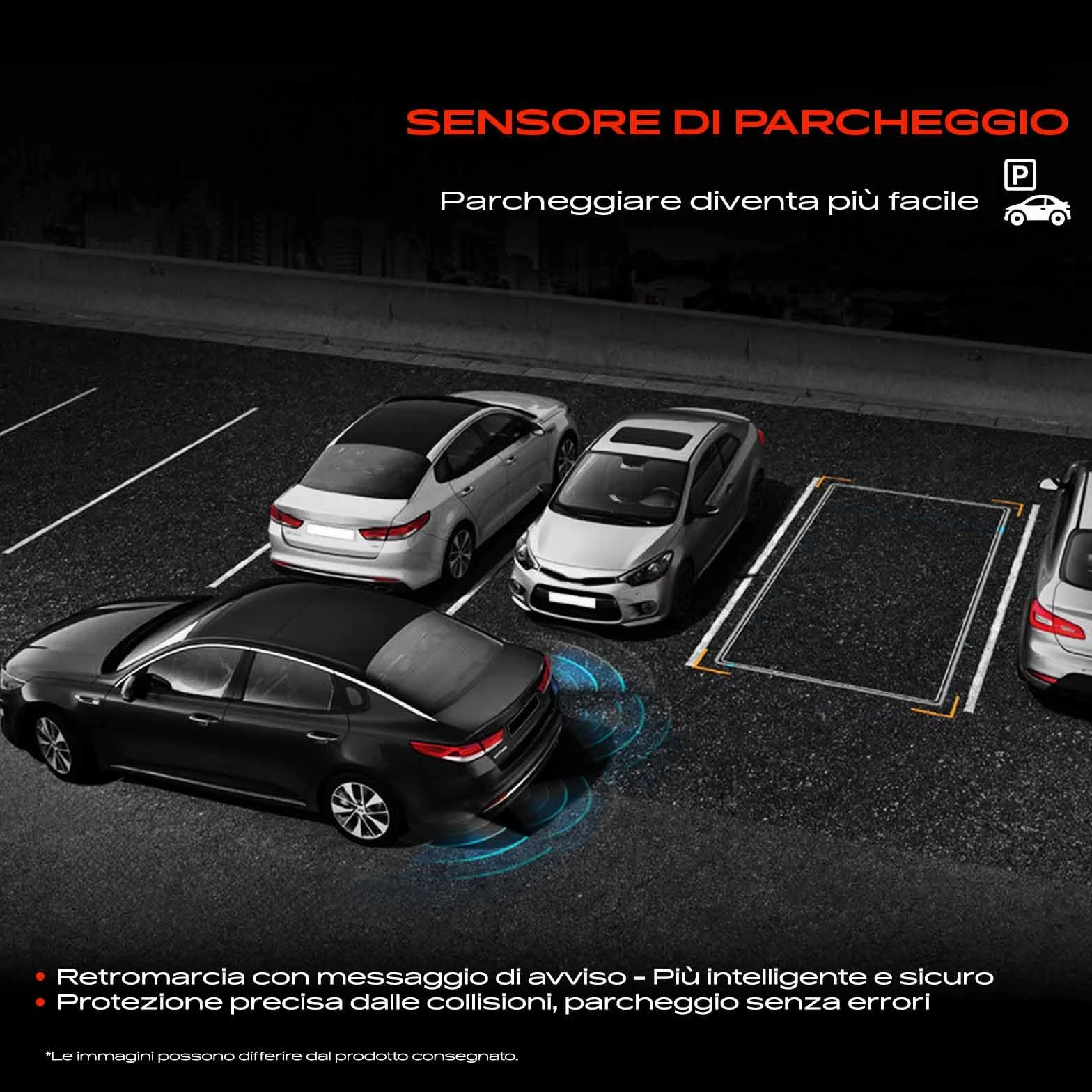 Frankberg 4x Sensore di Parcheggio PDC Compatibile 312 0.9L 2012-2019 319 0.9L 2013-2019 4C 960 1.7L 2013-2019