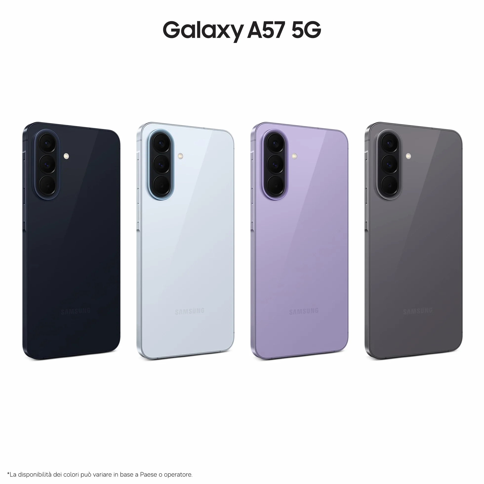 Samsung Galaxy A57 5G, 256GB, 3 anni di Garanzia, Smartphone sottile, Cerchia e Cerca, Gomma Oggetto, Volto Migliore, Tripla Camera, IP68, 5.000 mAh, Awesome Navy [Versione Italiana]