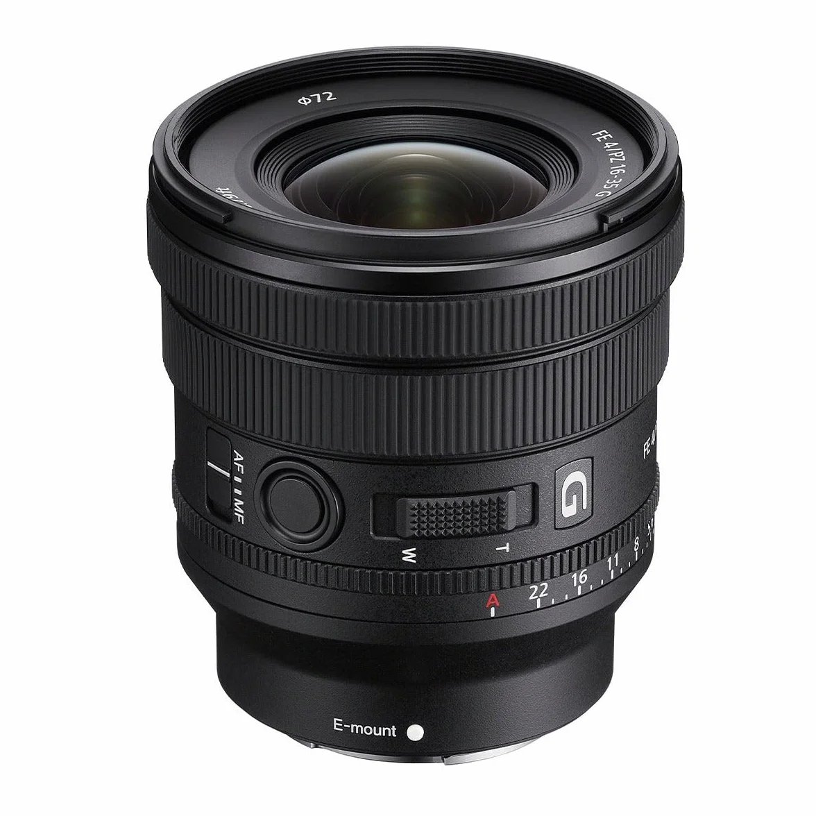 Sony SEL-P1635G - Obiettivo grandangolare con Power Zoom 16-35 mm F4, serie G, Mirrorless Full-Frame attacco E, Nero, SELP1635G