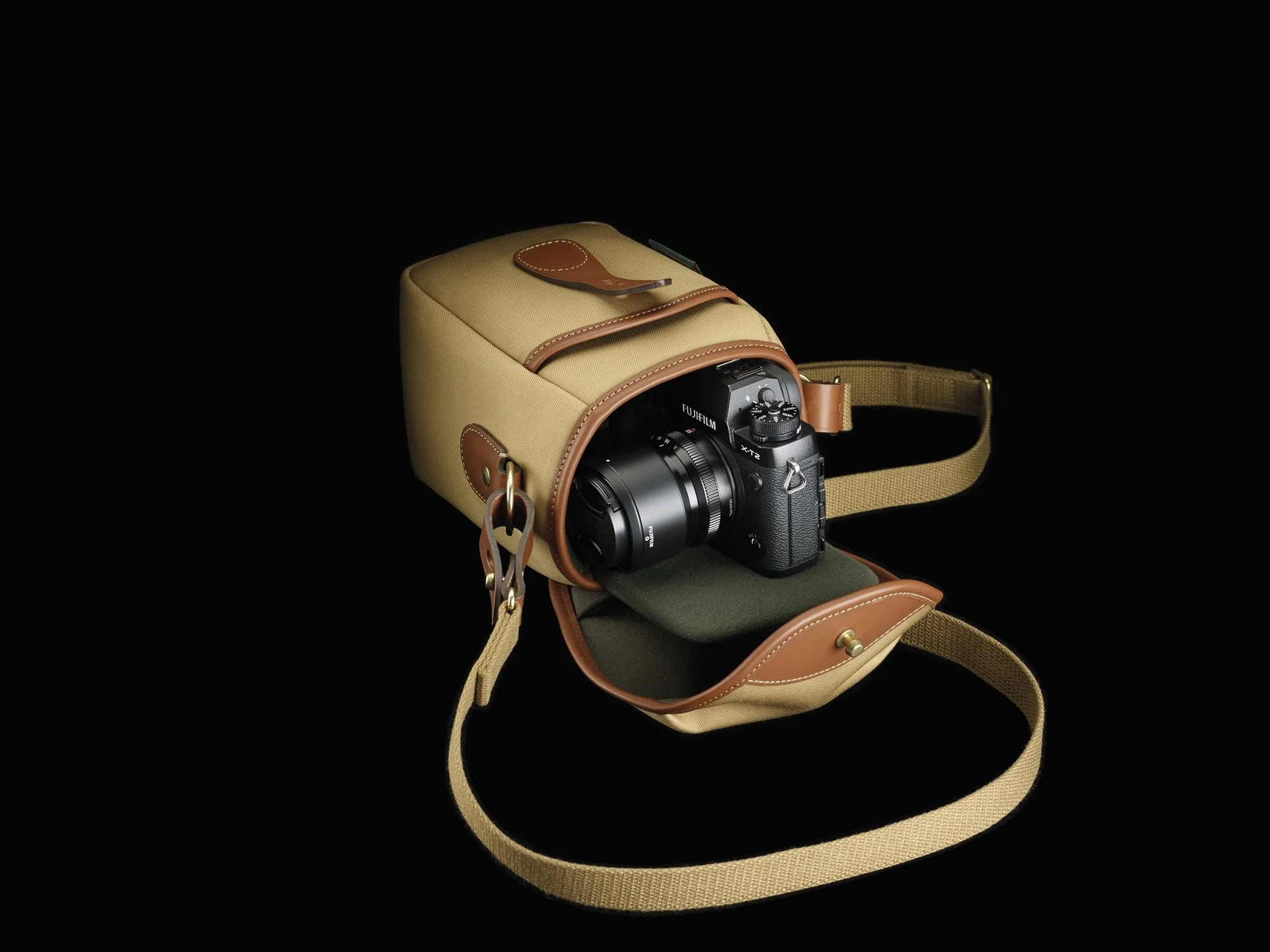 Billingham 72 Borsa Protettiva per Fotocamera, Khaki/Cuoio
