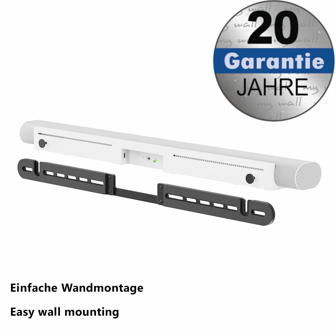 my wall Supporto da parete per Soundbar SONOS® Arc Ultra HS29L - Slim Design ammortizzante antivibrazione, montaggio flessibile sopra e sotto la TV