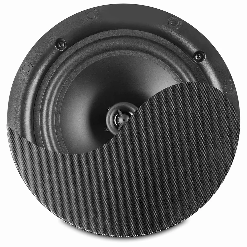 Power Dynamics NCSP6B Altoparlante da soffitto 100 V 6,5 pollici 30 Watt nero griglia metallica