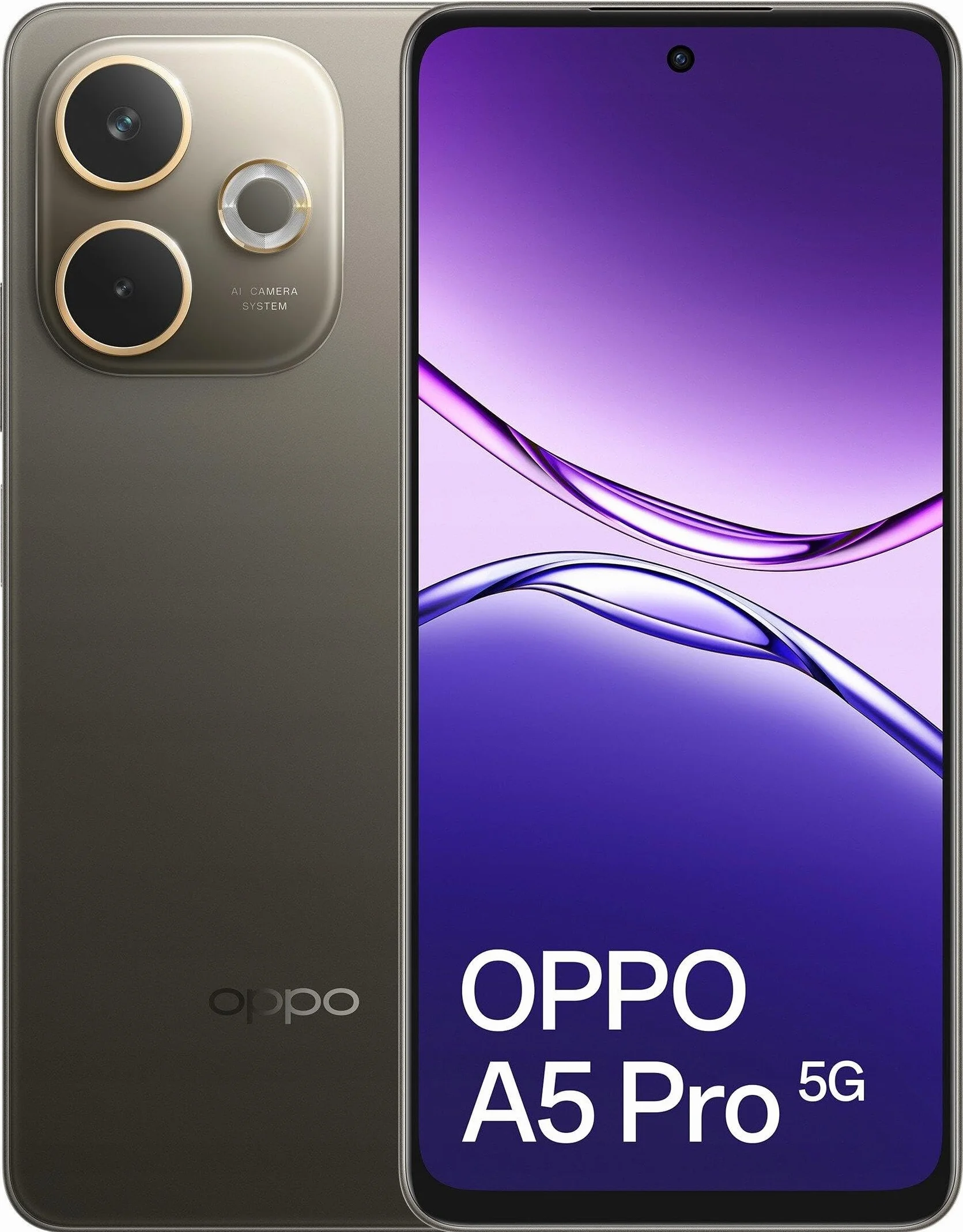 OPPO A5 Pro 5G Smartphone, Foto AI 50MP, Frontale 8MP, Display 6.67” 120HZ LCD HD+, 5800mAh, RAM 8(Esp4GB/6GB/8GB)+ROM 256GB (esp1TB), IP69, Black Brown