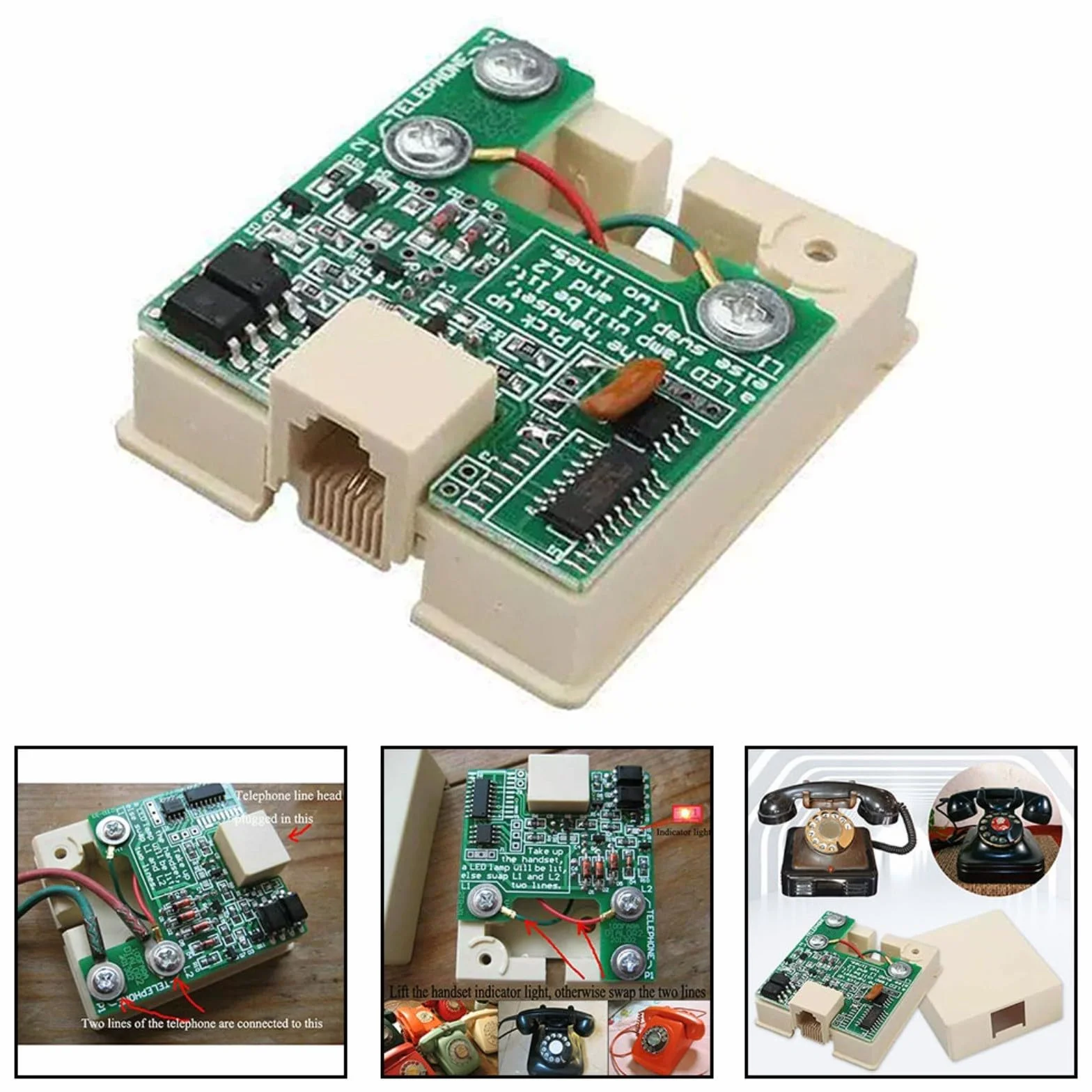 Modulo convertitore da impulso a DTMF con funzione di ricomposizione del dialer telefonico potenziato Dual Tone adattatore multifrequenza per vecchi telefoni rotativi