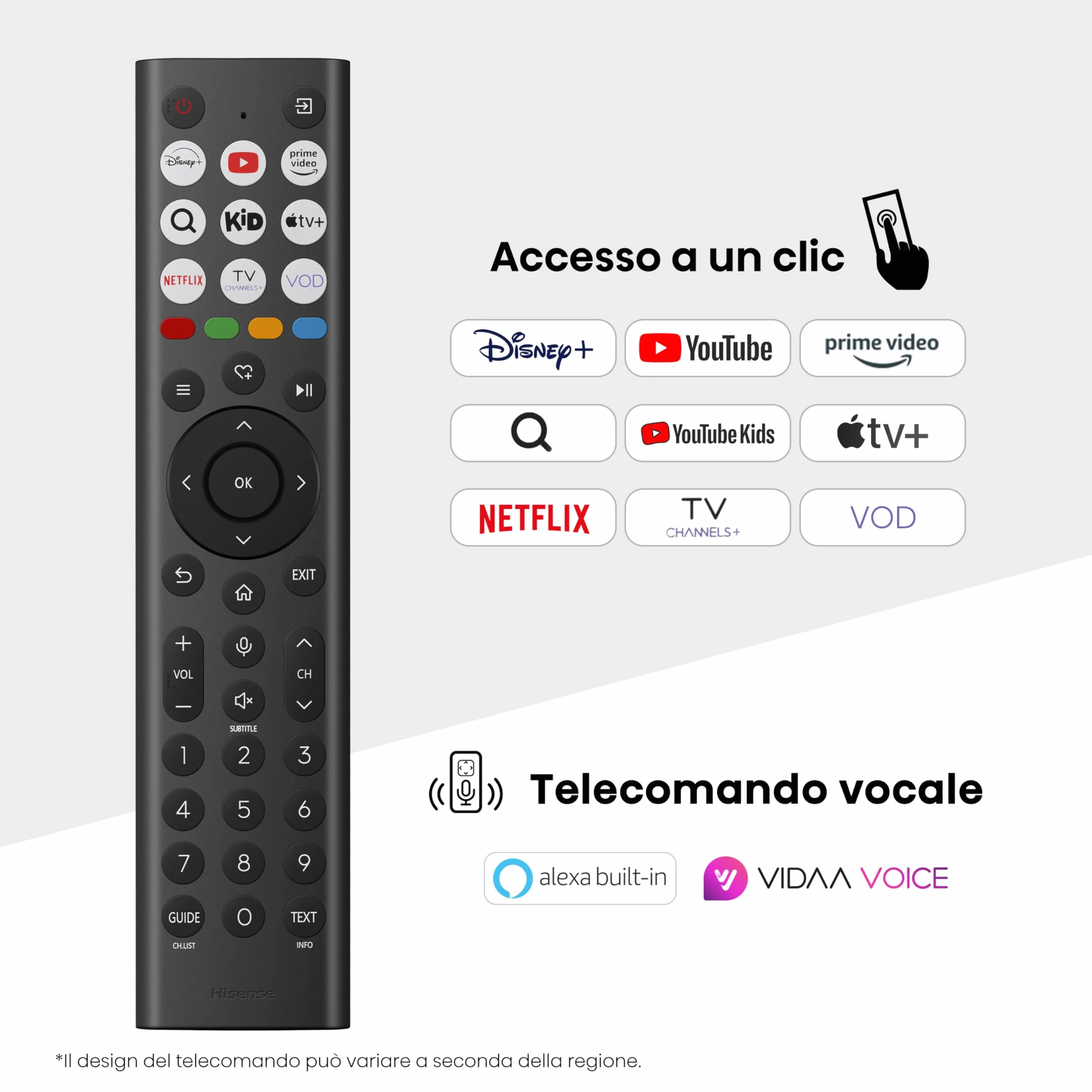 Hisense 55A8DQ Smart TV OLED 55" 4K VIDAA Dolby Vision IQ HDR10+ Adaptive 120Hz Game Mode PRO Audio Dolby