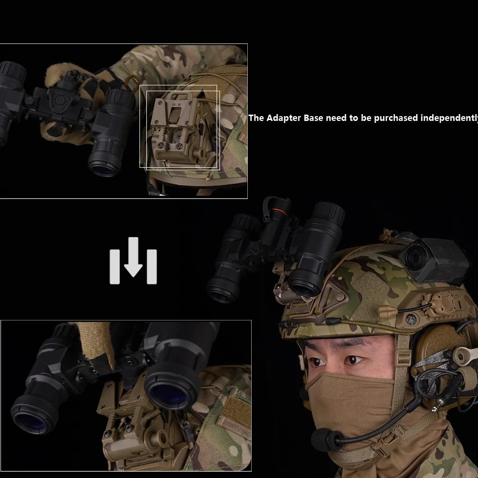 Modello tattico GPNVG 18 Dummy, modello di occhiali per la visione notturna, per il casco tattico NVG Mount | per la visualizzazione Cosplay