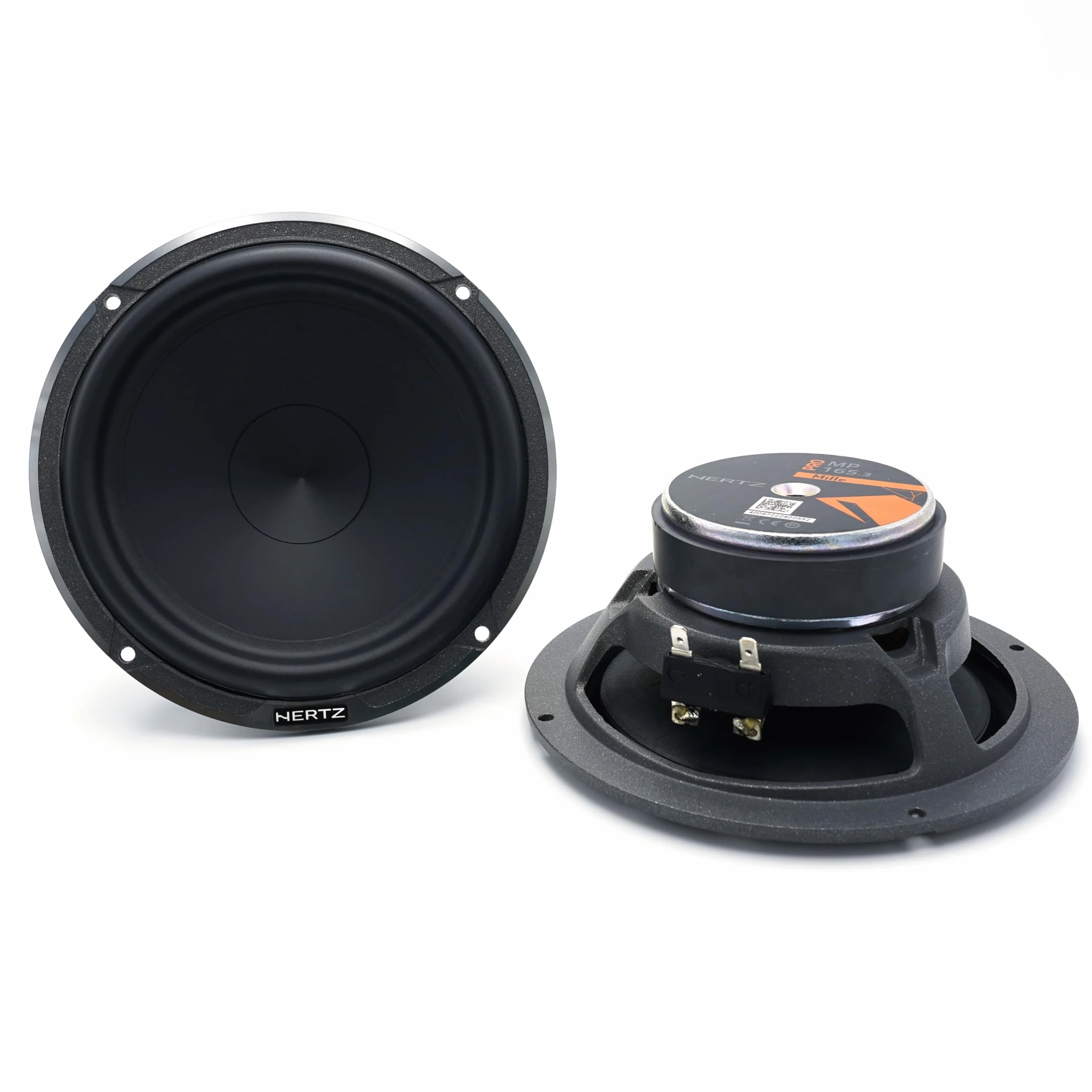 Hertz MP 165 – Coppia di woofer per auto 165mm, 180W, bassi profondi e dettagliati, prestazioni audio di alta qualità