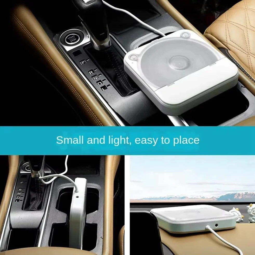 Lettore CD Esterno Universale per Auto, Lettore CD Portatile con AUX, Inserito nella Porta USB 'Auto, connessione Perdita
