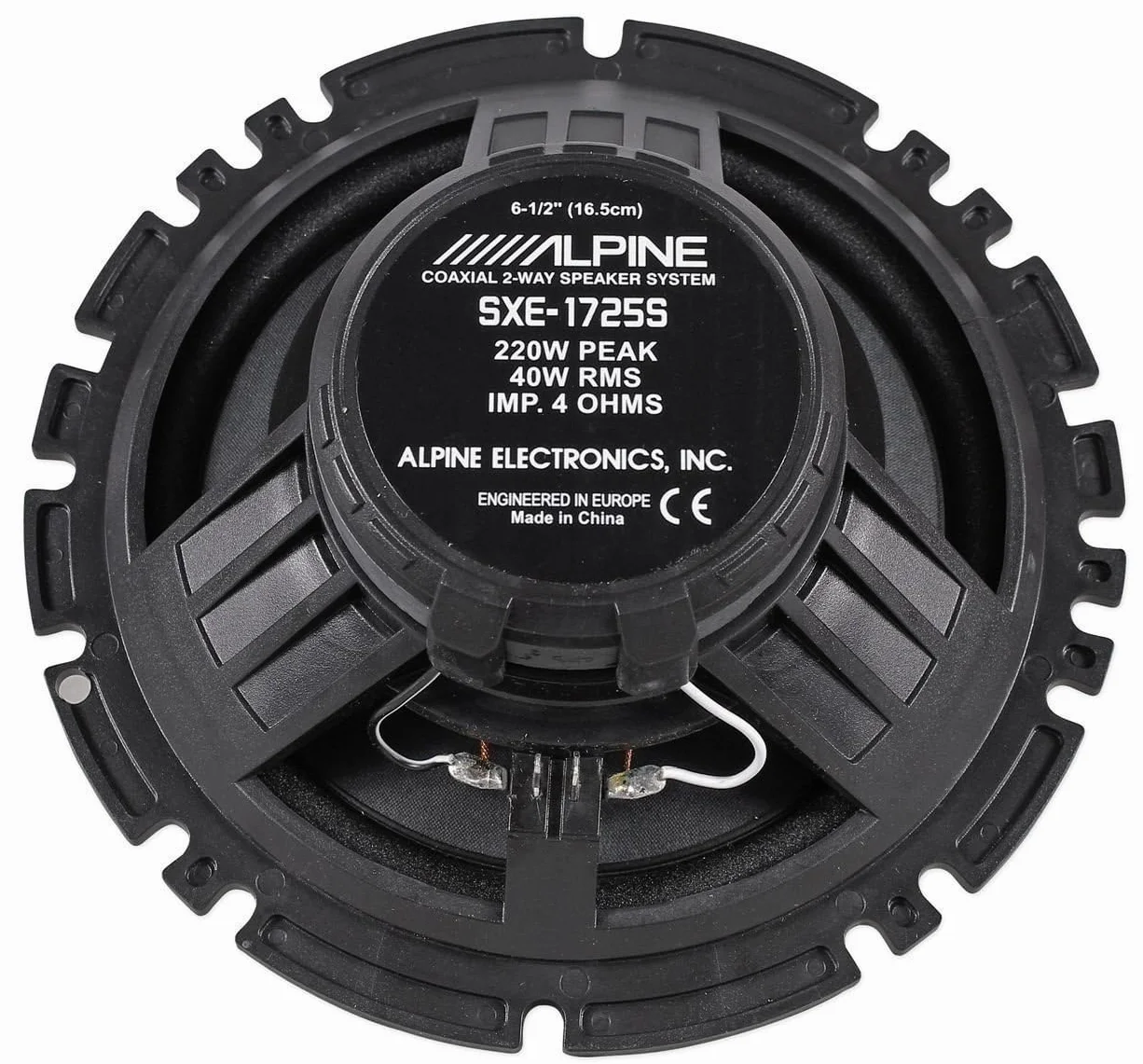 Kit 4 Casse ALPINE SXE-1725S + SXE-1025S per Fiat Punto (188)/ Grande Punto (199)/EVO con 2 Supporti Anteriori, 2 Supporti Posteriori e 4 Connettori
