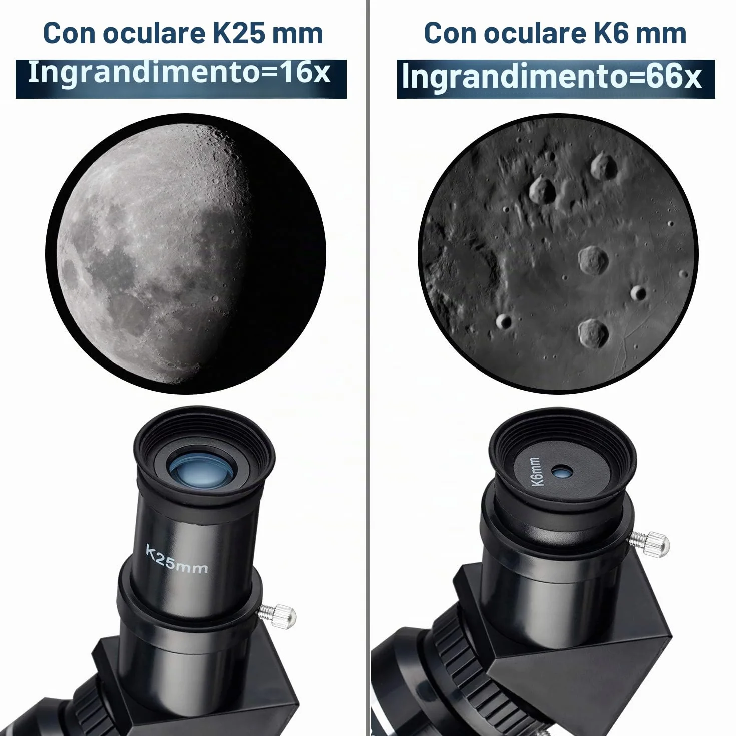 Telescopio Astronomico 70/400 per Bambini e Adulti Principianti, Riflettore con Treppiede Regolabile, Adattatore Smartphone, Oculari K6mm K25mm, Filtri Lunari, Zaino Portatile