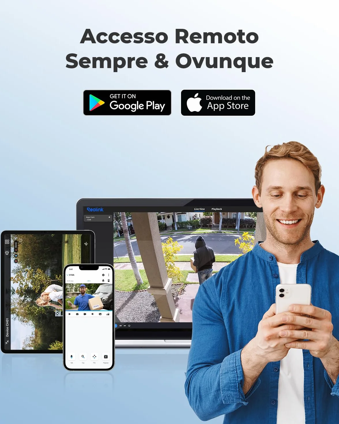Reolink 4K Telecamera Esterno PoE, Rilevamento di Uomo/Veicolo/Animale, Visione Notturna IR 30 metri, Audio, Videosorveglianza Impermeabile IP67, Slot per Scheda microSD, Time-Lapse, RLC-810A