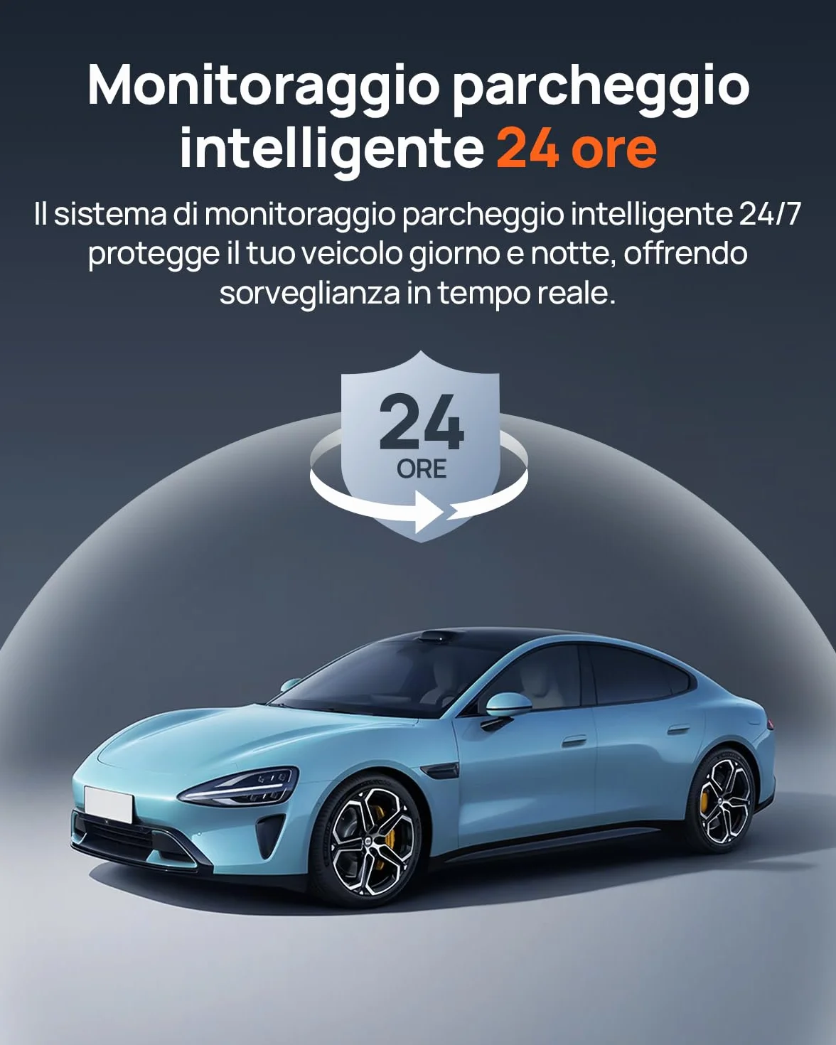 70mai 4G Kit di Cablaggio Rigido per Dash Cam Auto A810 Lite/A810S/T800/A510, Sorveglianza Parcheggio 24 Ore, Monitoraggio in Tempo Reale