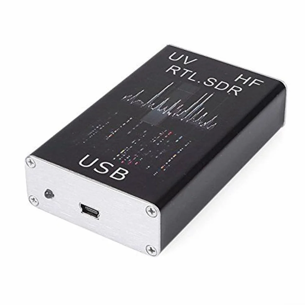 RTL-SDR R820T+8232 Ricevitore Sintonizzatore USB 100KHz-1.7GHz HF Full Con Antenna Frusta