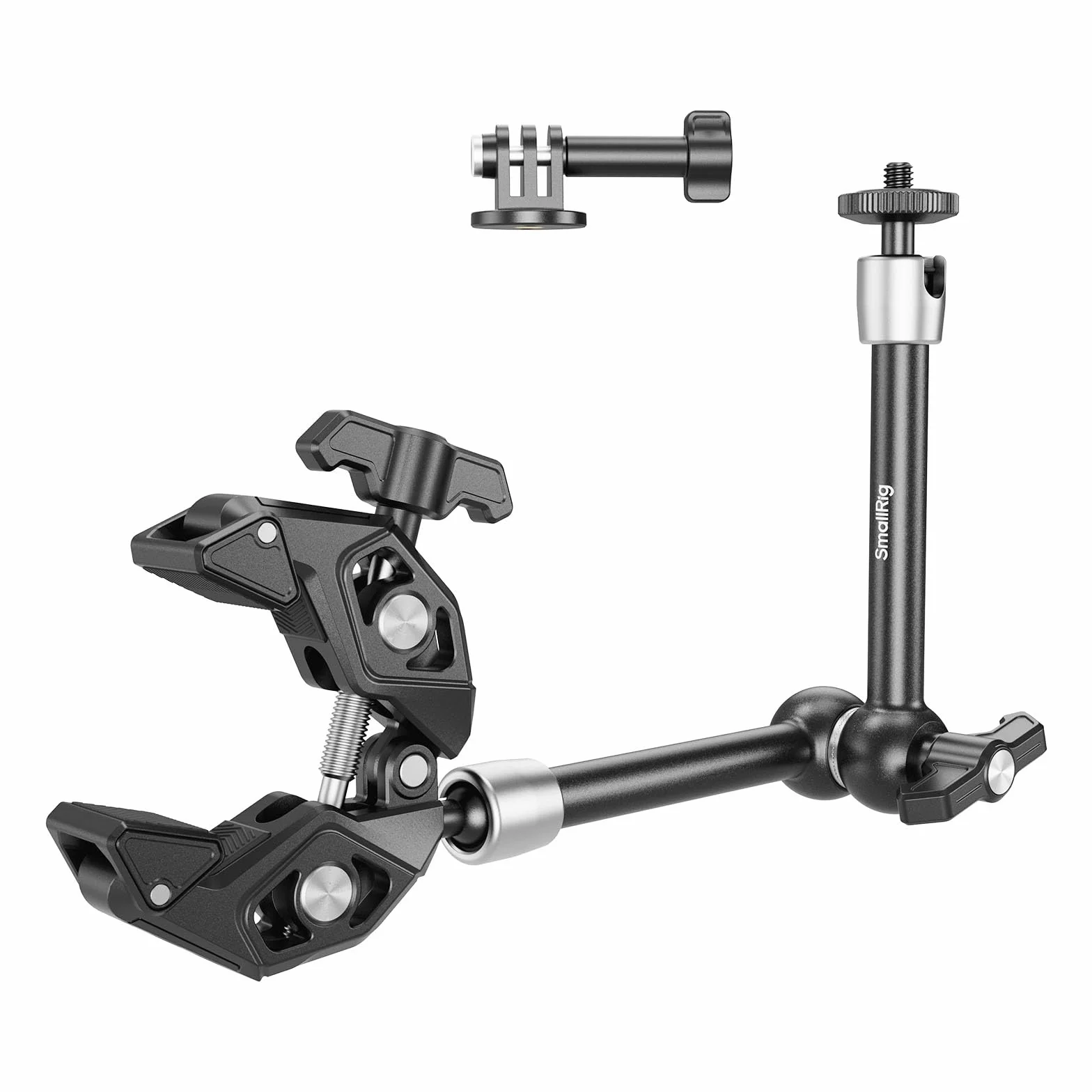 SMALLRIG Kit di Morsetti Magic Arm, Braccio Articolato per Montaggio su Telecamera con Super Clamp, con Vite da 1/4"-20 e Foro Filettato, per Telecamera, Luce, Monitor, Webcam o Action Cam, 4454