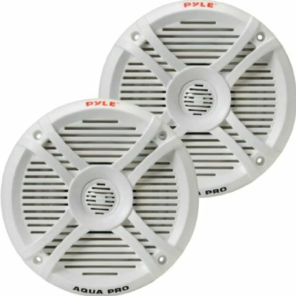 Pyle 2 ALTOPARLANTI PLMRX67 bianchi a 2 vie 250 watt max 19,3 cm impermeabili a coppia
