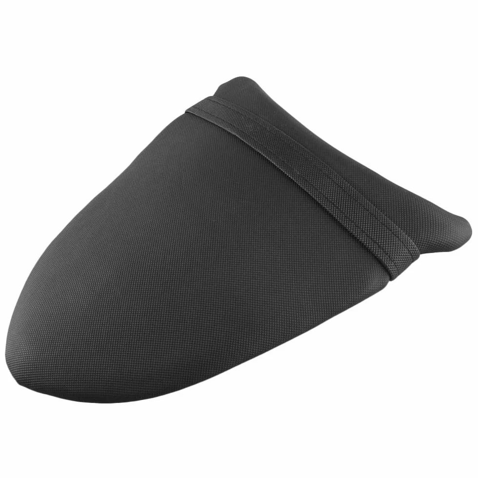 Sedile posteriore in pelle per moto adatto per Kawasaki Ninja ZX6R ZX-636 2005-2006 Ninja ZX10R 2006-2007 nero