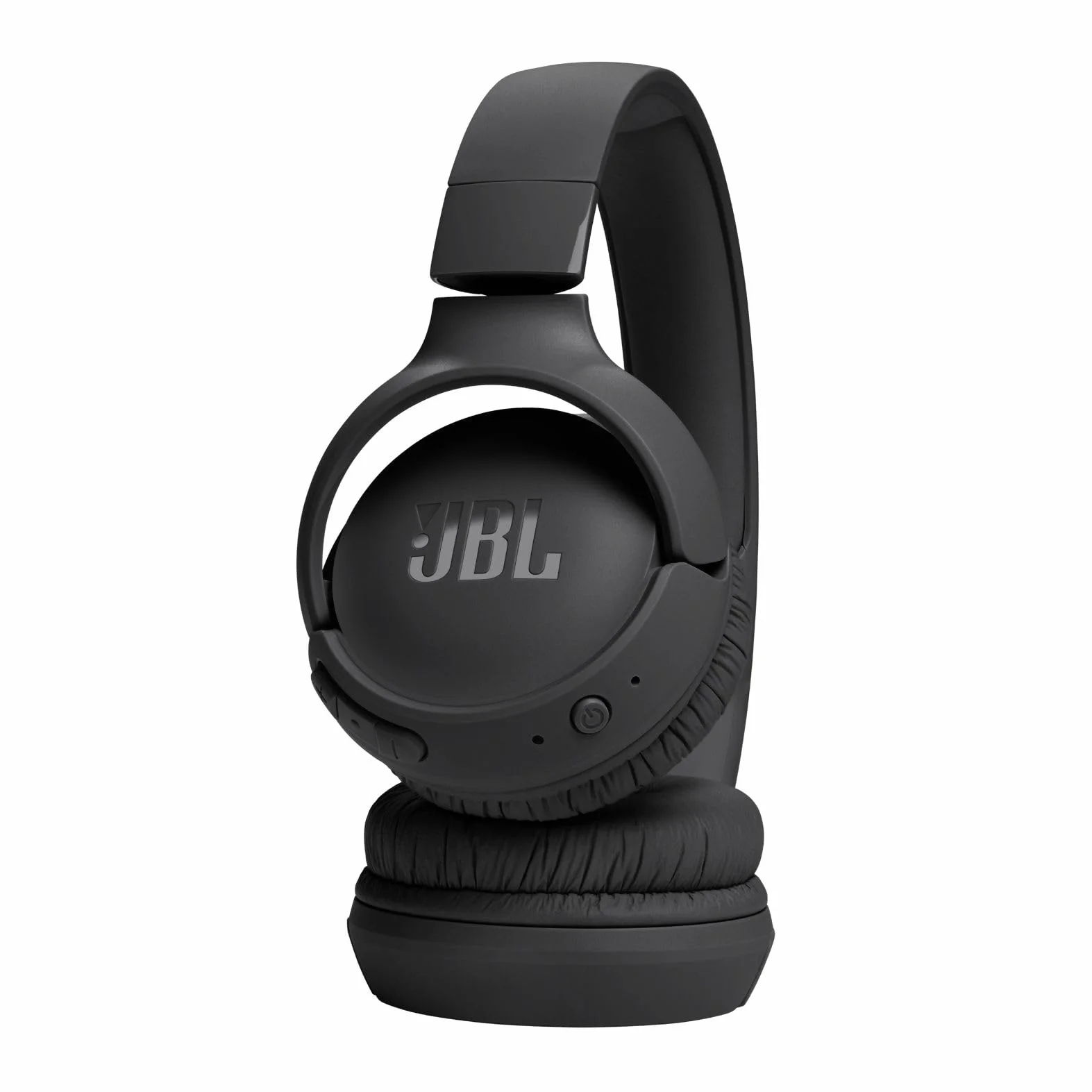 JBL Tune 520 BT Cuffie On-Ear Bluetooth Wireless, Pieghevoli e Leggere, Microfono e Comandi su Padiglione con Voice Aware, JBL Pure Bass, Connessione Multipoint, fino a 57 ore di Autonomia, Nero