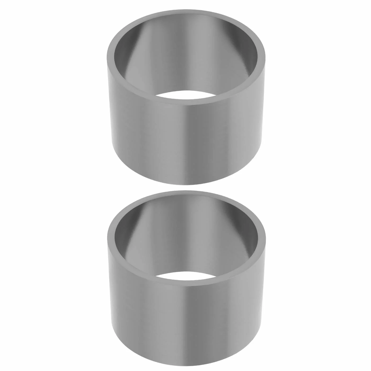 2 Pezzi Guarnizione Tubo di Scarico Moto Guarnizione Tubo di Scarico Mmuffler per Tubo di Scarico con Diametro Interno 45 Mm 50x45x33 Mm Grigio
