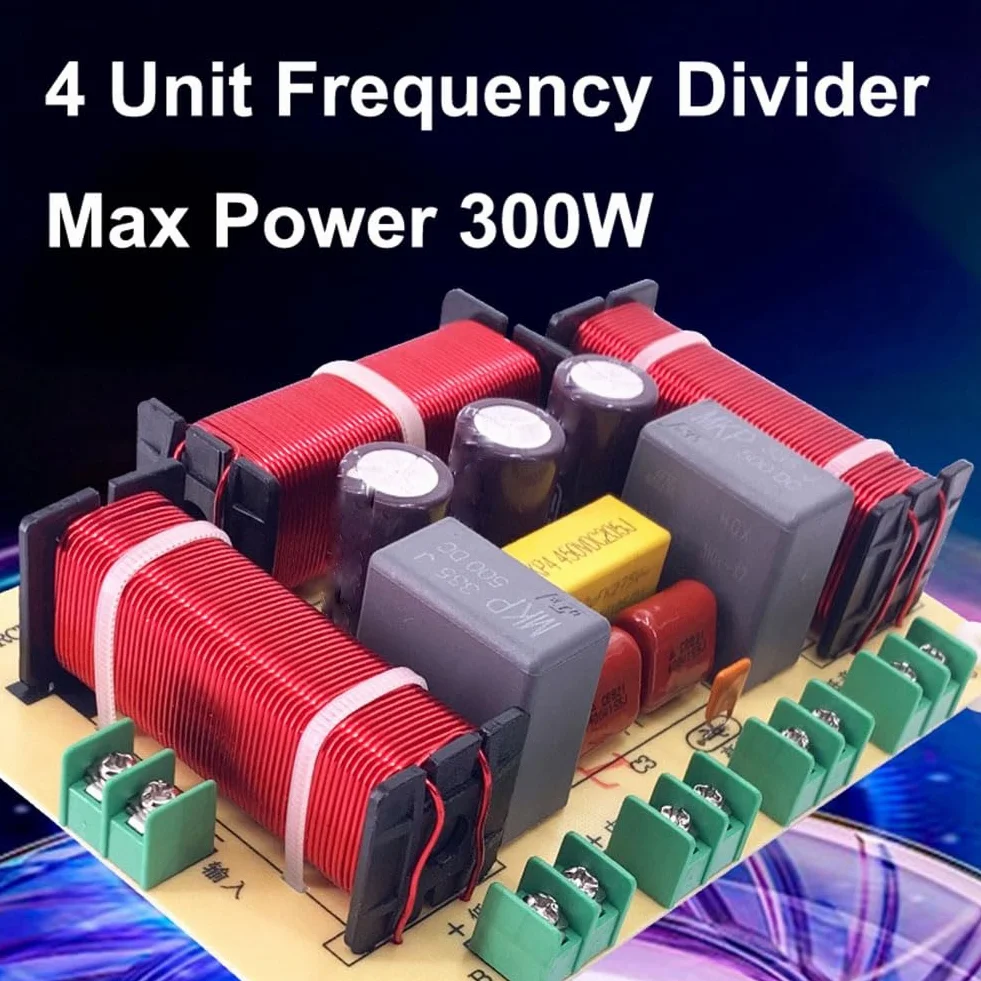 1 Pz 200W Altoparlante Un 4 Vie Treble Alto Divisore di Frequenza Home Theater HiFi Stereo Circuito Filtri Crossover Audio