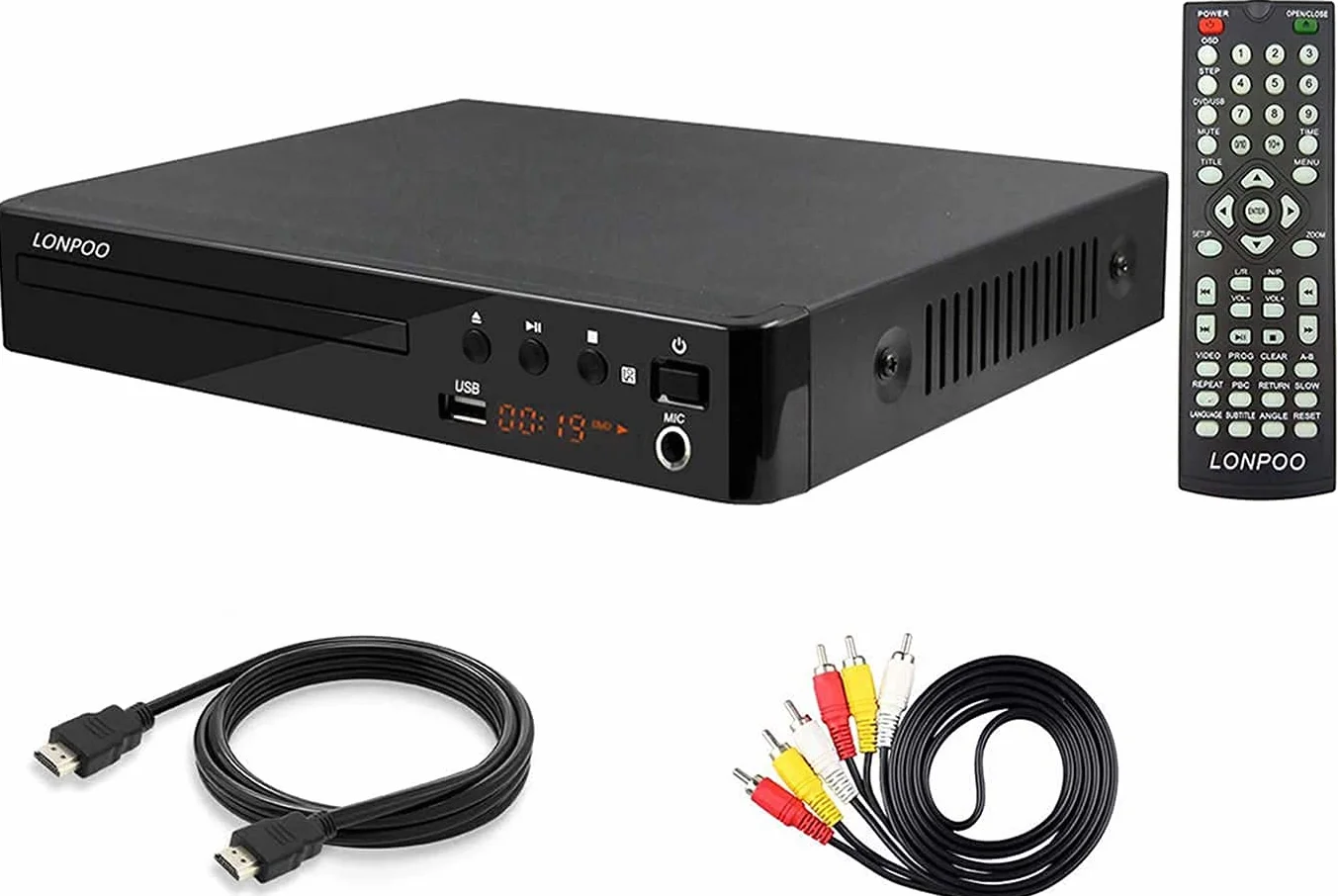 Odtwarzacz HD DVD PAL/NTSC z HDMI, USB, MIC - Wieloregionowy