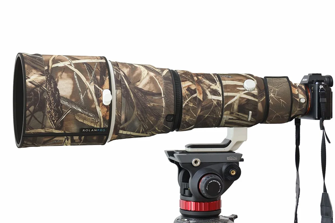 ROLANPRO - Copertura impermeabile in nylon per lenti mimetiche Sony FE 600 mm F/4 GM OSS OSS