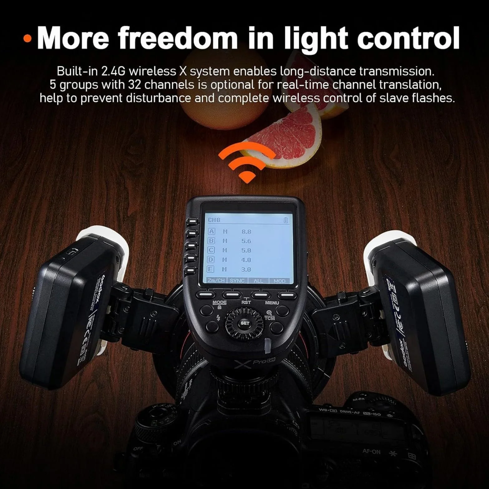 Godox MF12 Kit2 Flash Macro TTL Anello Wireless 2,4GHz con Batteria Integrata, 500 Flash a Potenza Piena, Potenza 1/128–1/1, Filtri Inclusi, Compatibile con Canon Sony Nikon Fujifilm Olympus Panasonic