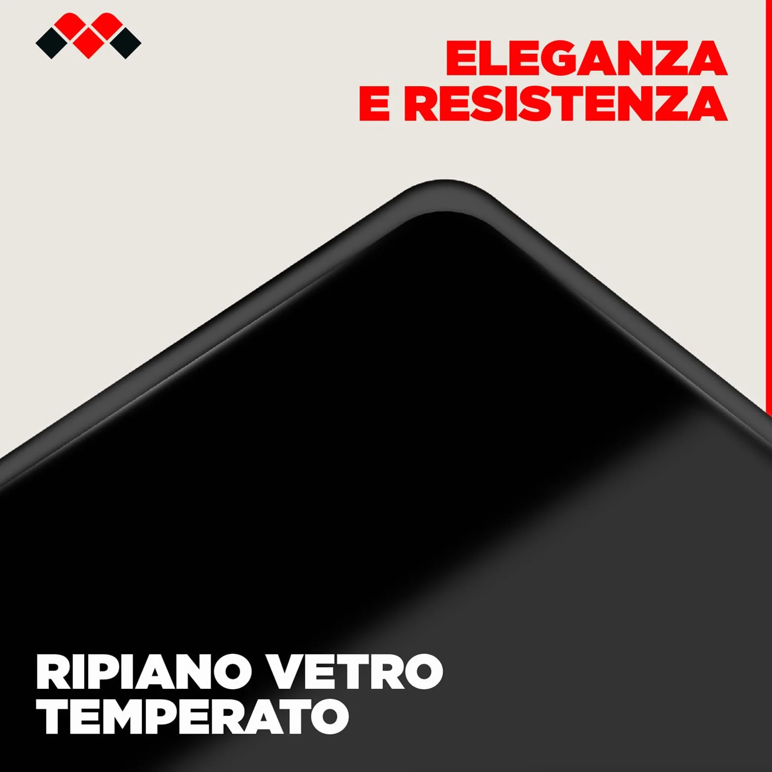 Meliconi Rotobase Elite M, Supporto Monitor e TV Girevole, 360°, 70 kg, Vetro Temperato, Nero
