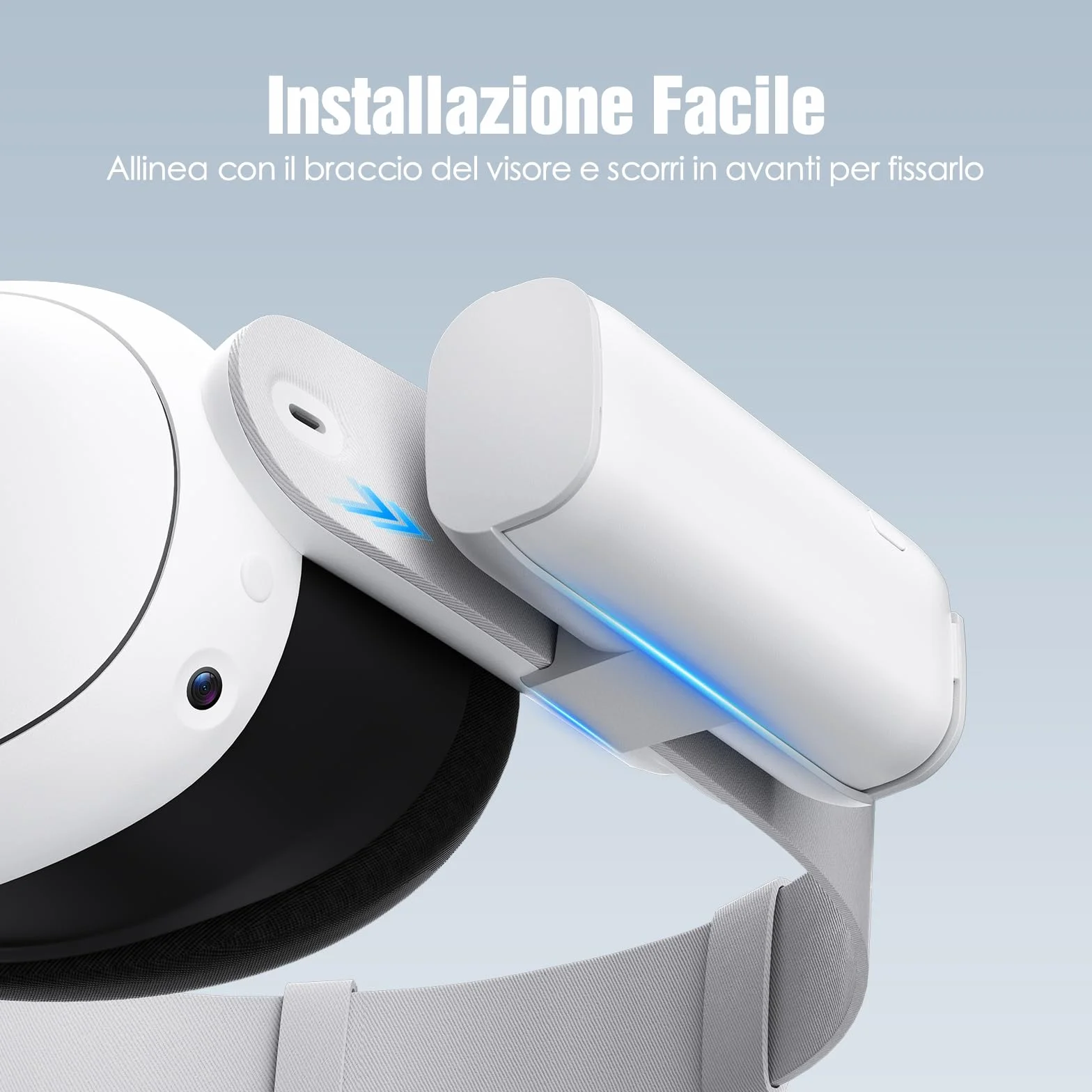 SUPERUS Battery Pack per Meta Quest 3/3S & Oculus Quest 2, 5000mAh, Ricarica Veloce PD20W, Fino a 2-3 Ore di Gioco Extra, Compatibile con Cinturini Originali ed Elite, Leggero e Portatile