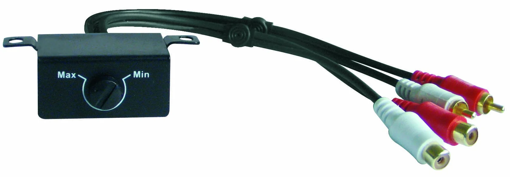 PHONOCAR 4/193 Potenziometro Subwoofer per il Controllo dei Bassi, Cavo RCA, Regolatore Subwoofer, Nero, 1 Anno di Garanzia